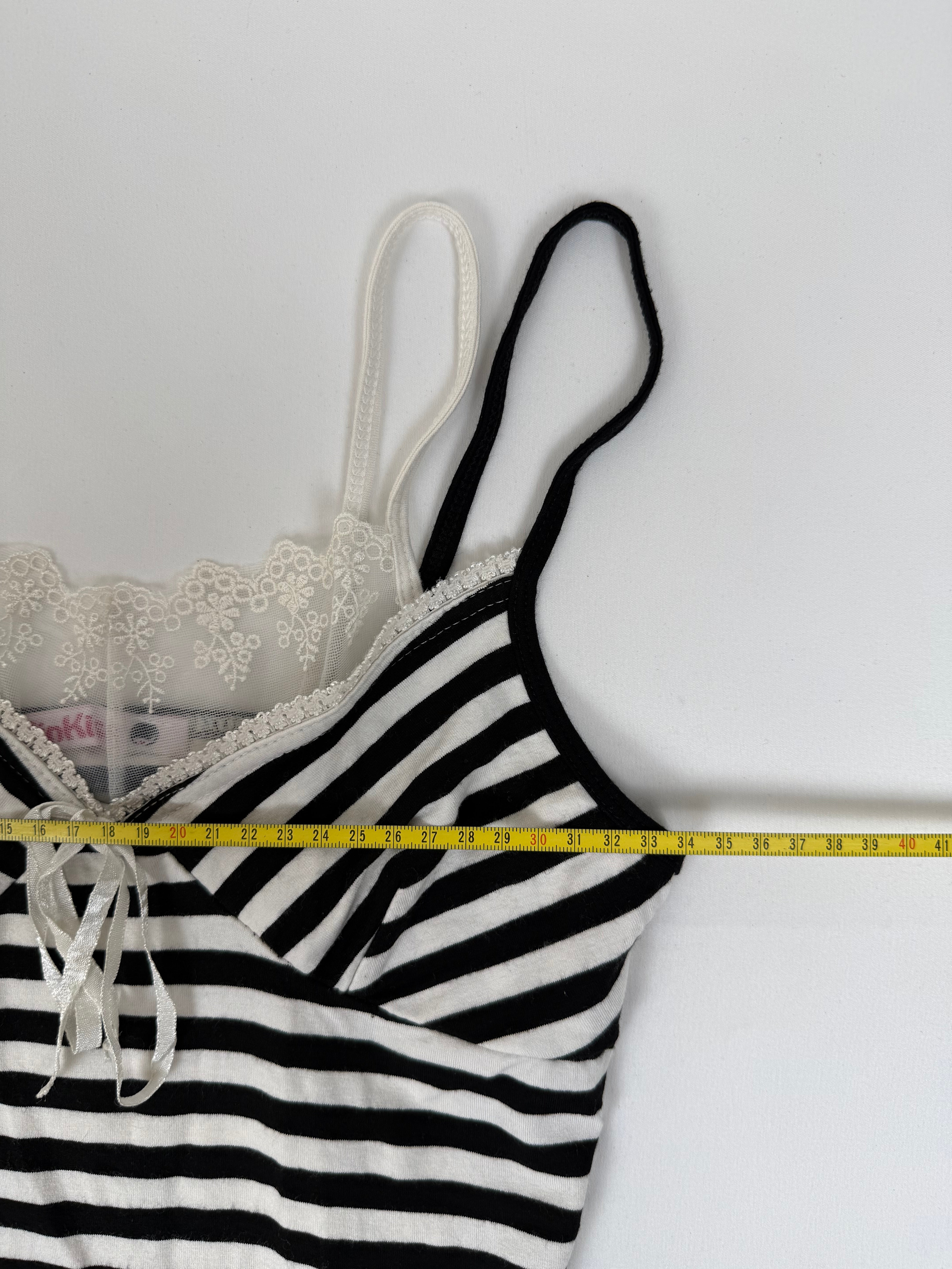 White striped cami top (S)