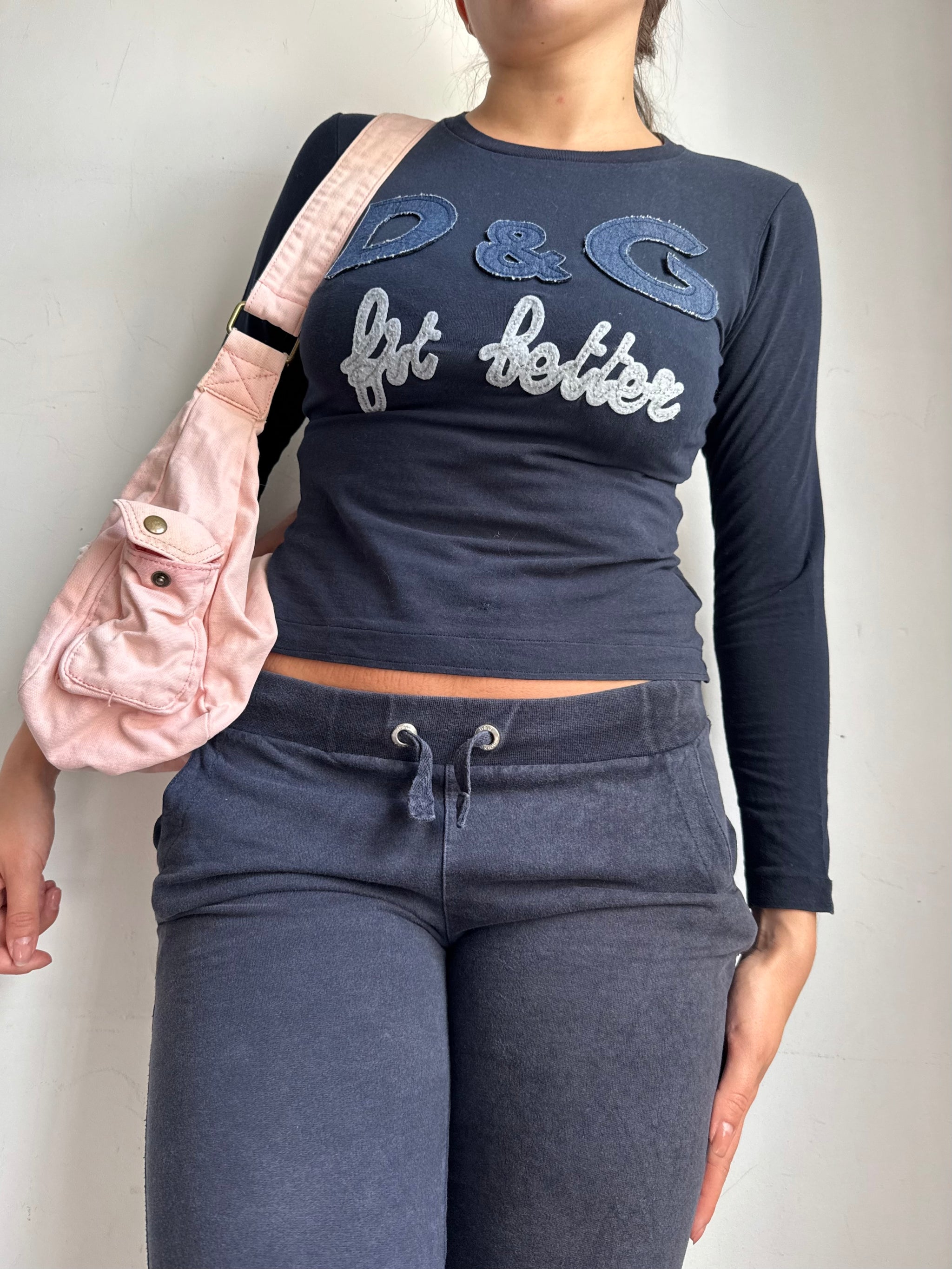 Navy cotton low rise mid short (XS/S)
