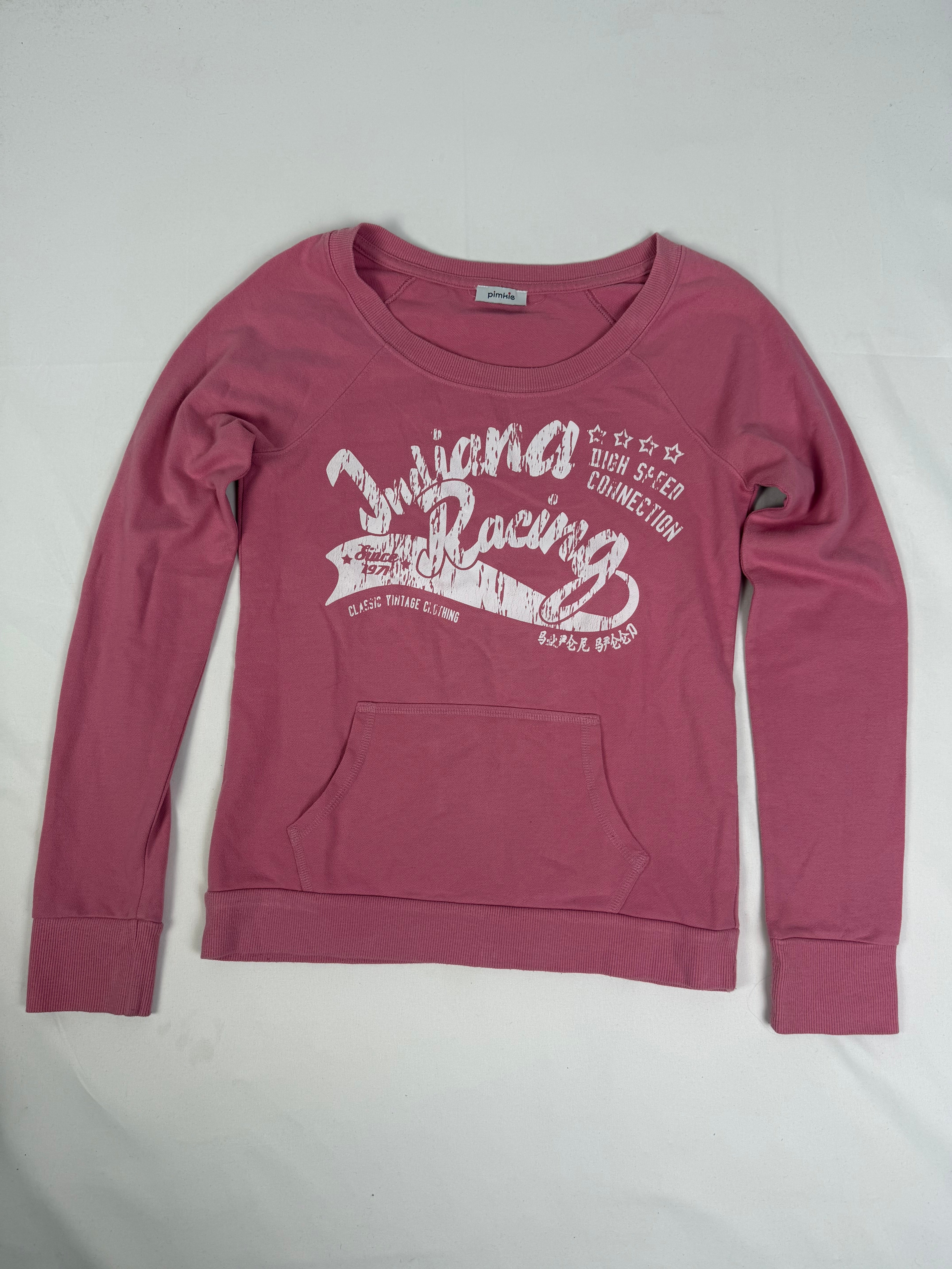 Pink logo sweatshirt (S/M)