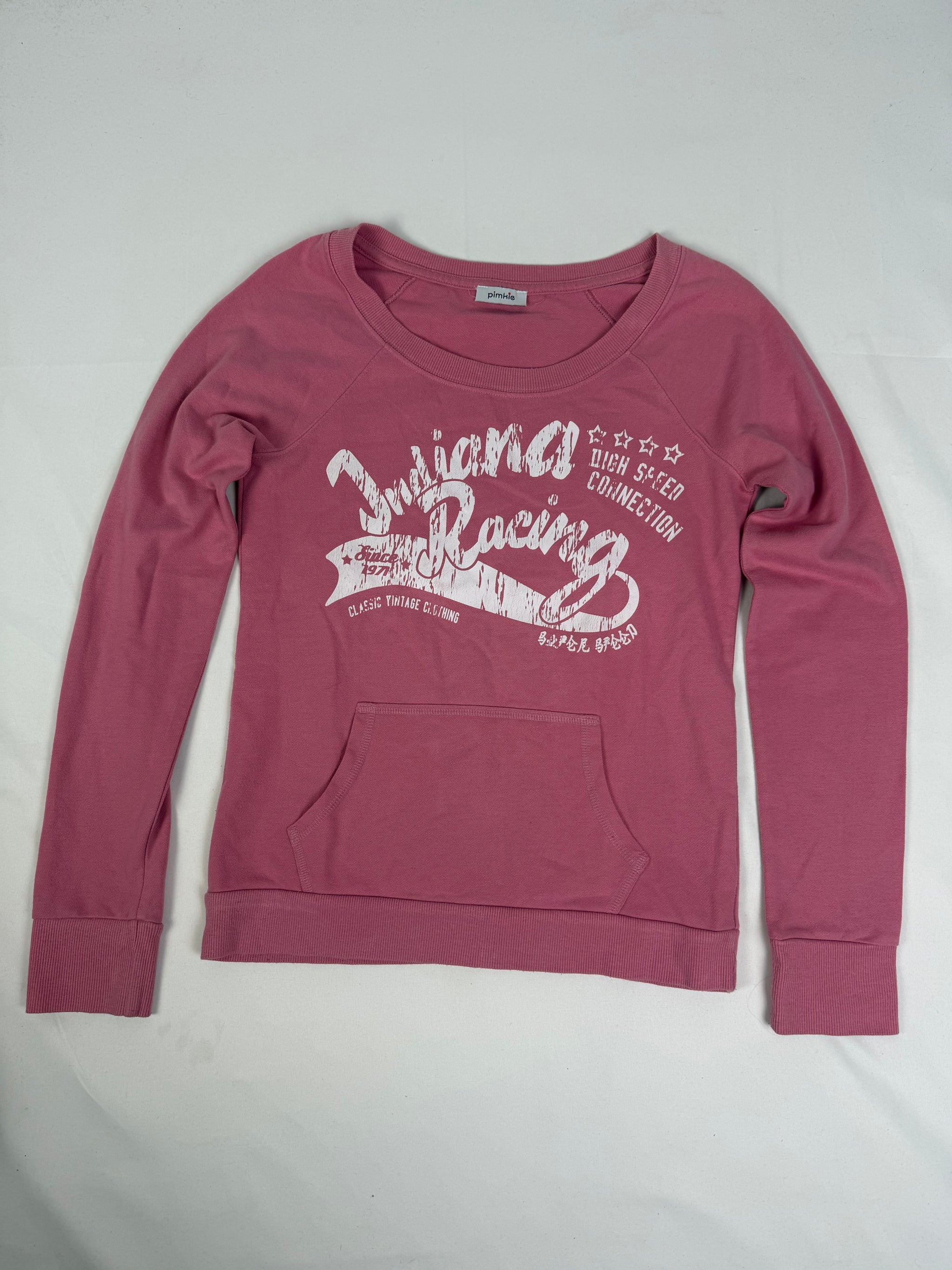 Pink logo sweatshirt (S/M)