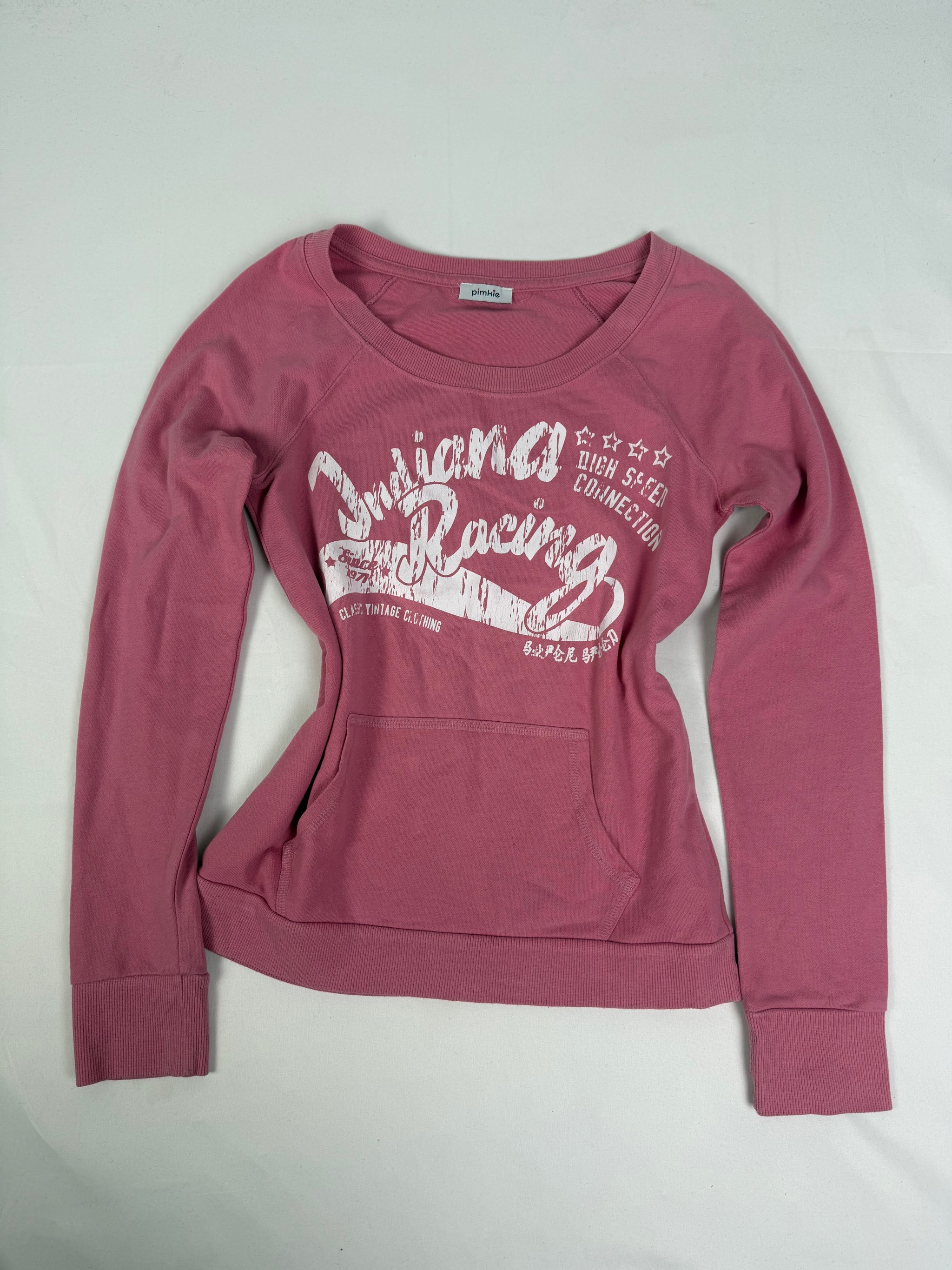 Pink logo sweatshirt (S/M)