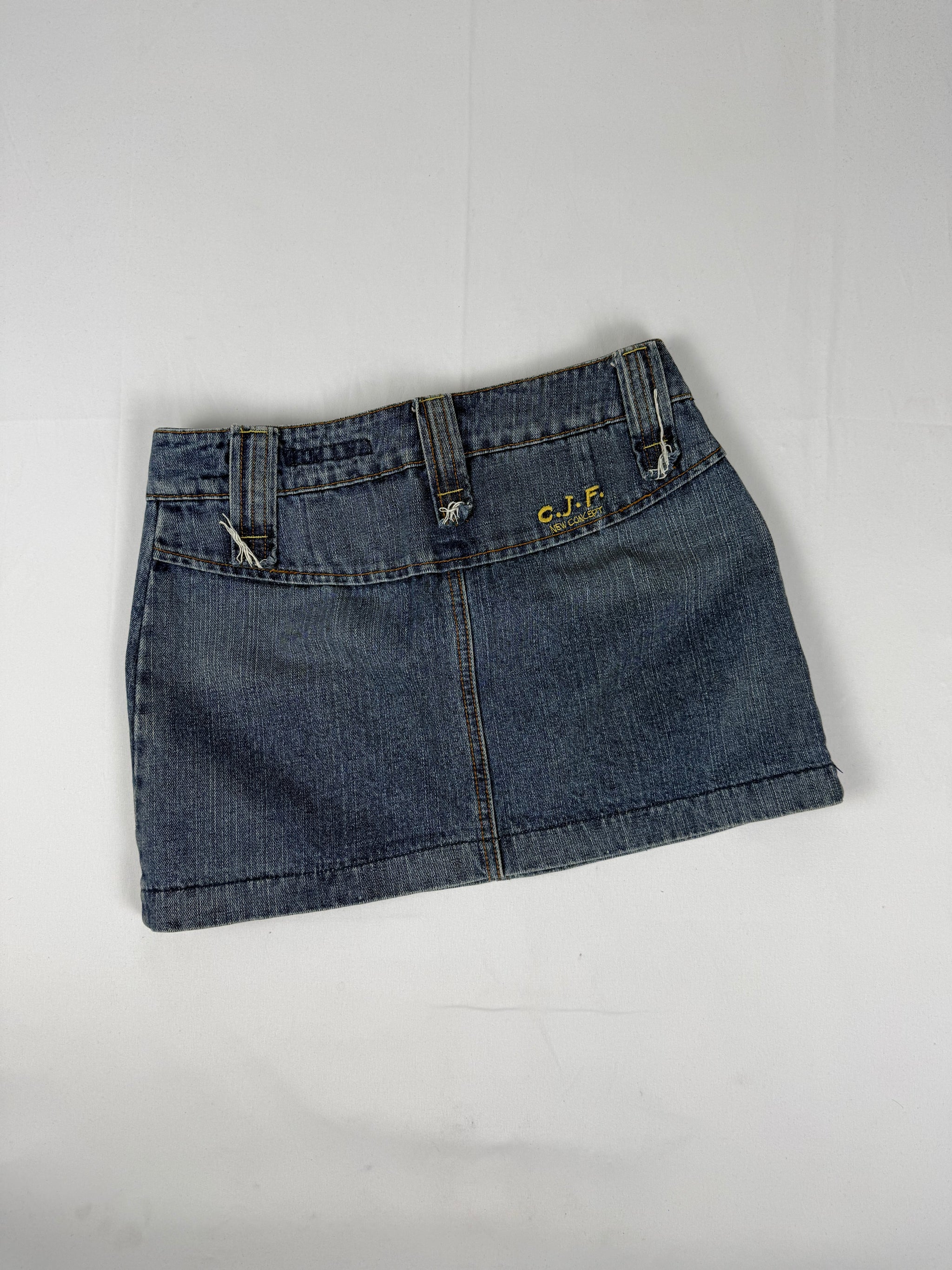 Navy low rise mini skirt (S)