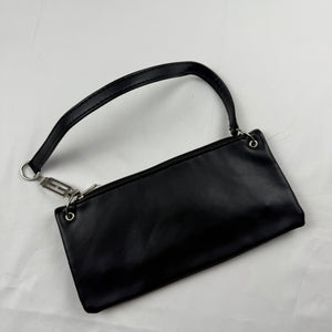 Black pochette shoulder bag (25x11cm)