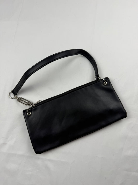 Black pochette shoulder bag (25x11cm)