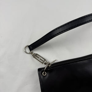 Black pochette shoulder bag (25x11cm)