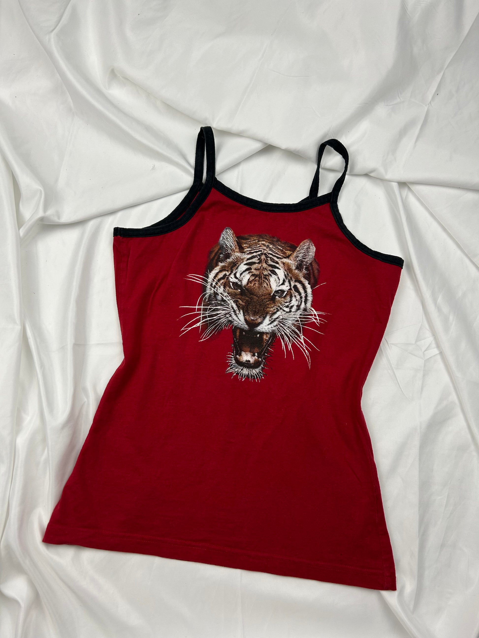 Red tiger cami top (S)