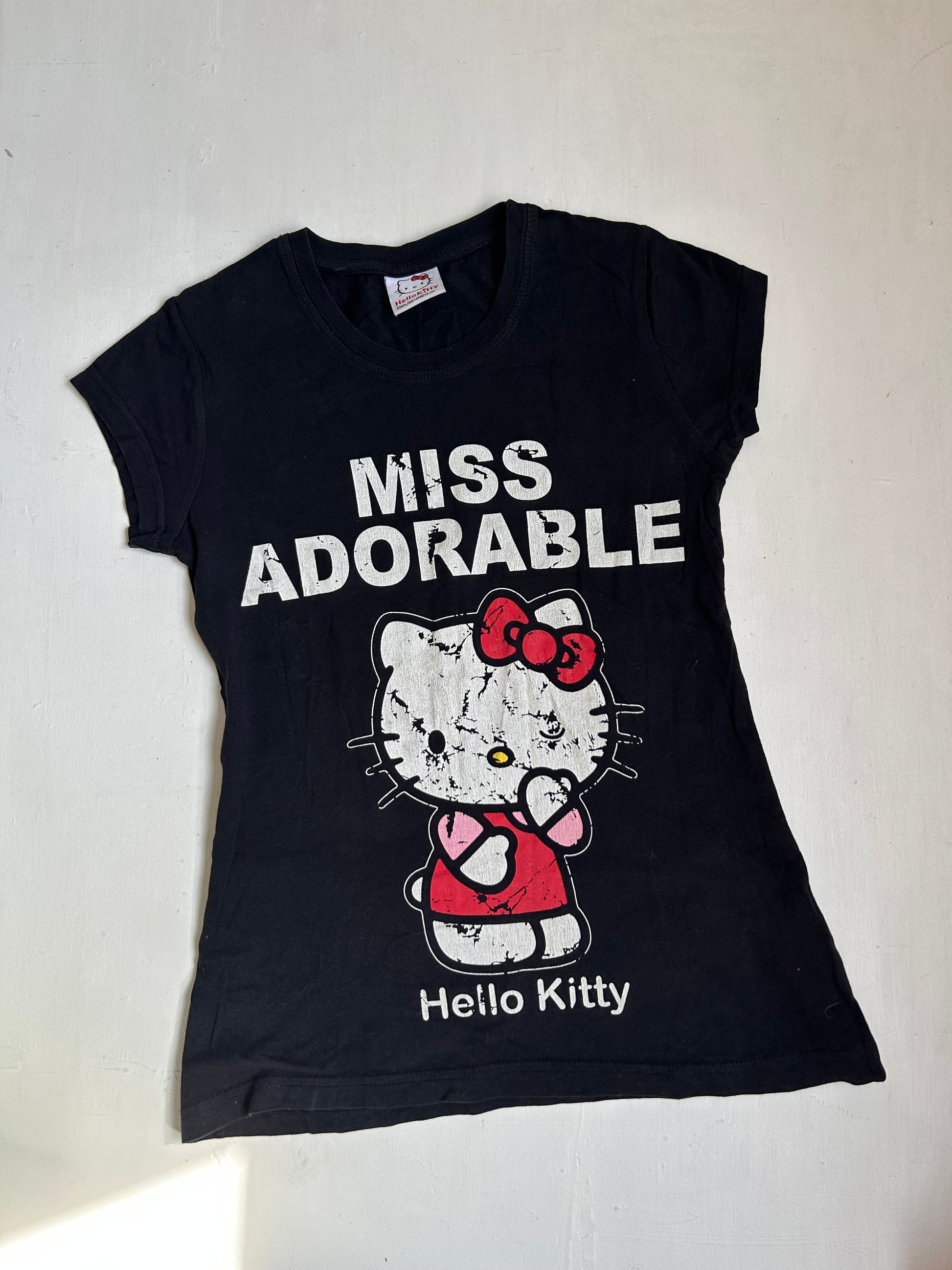 Black 100% cotton tee (XS)