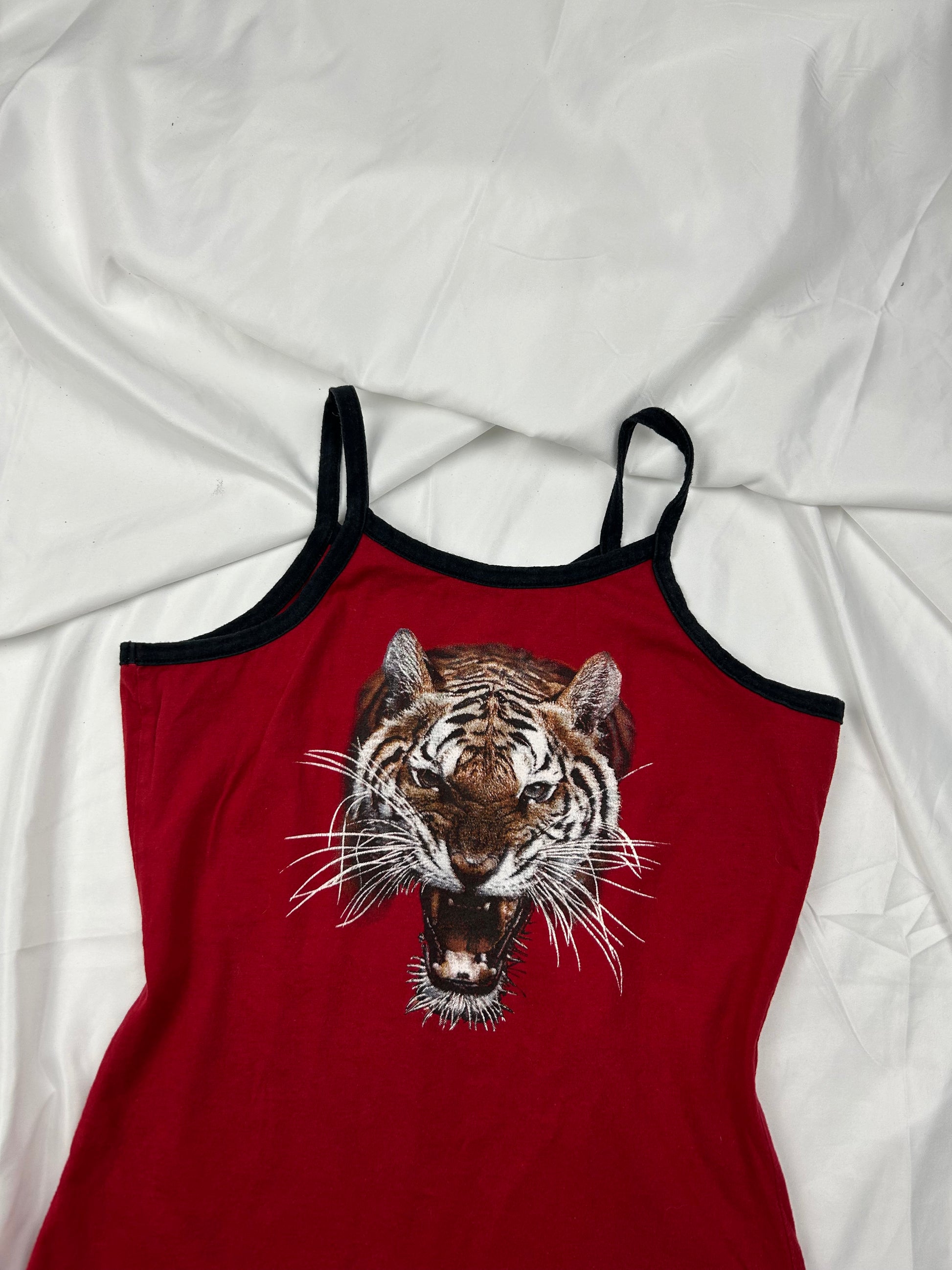 Red tiger cami top (S)