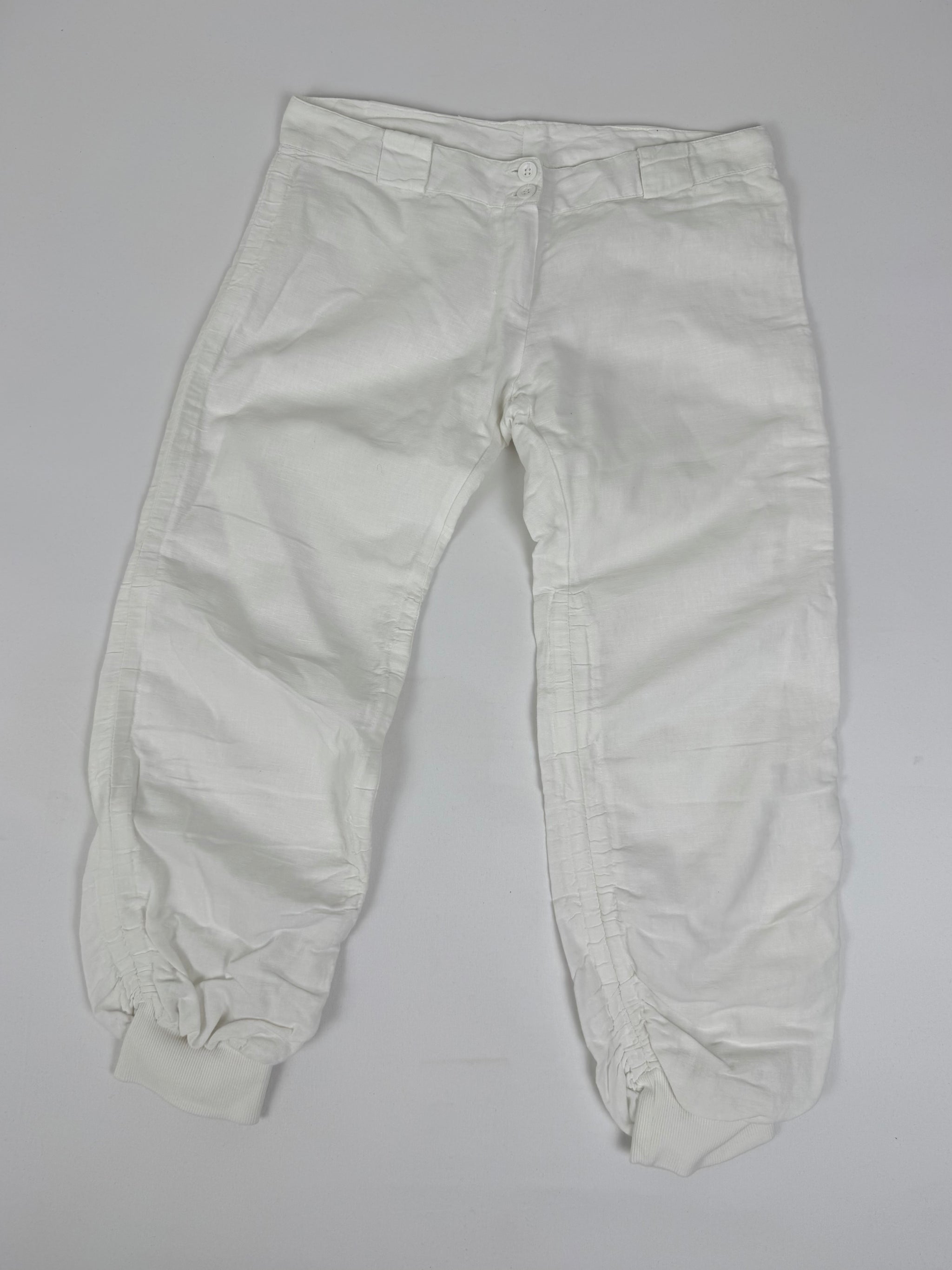 White linen capri pants (S)