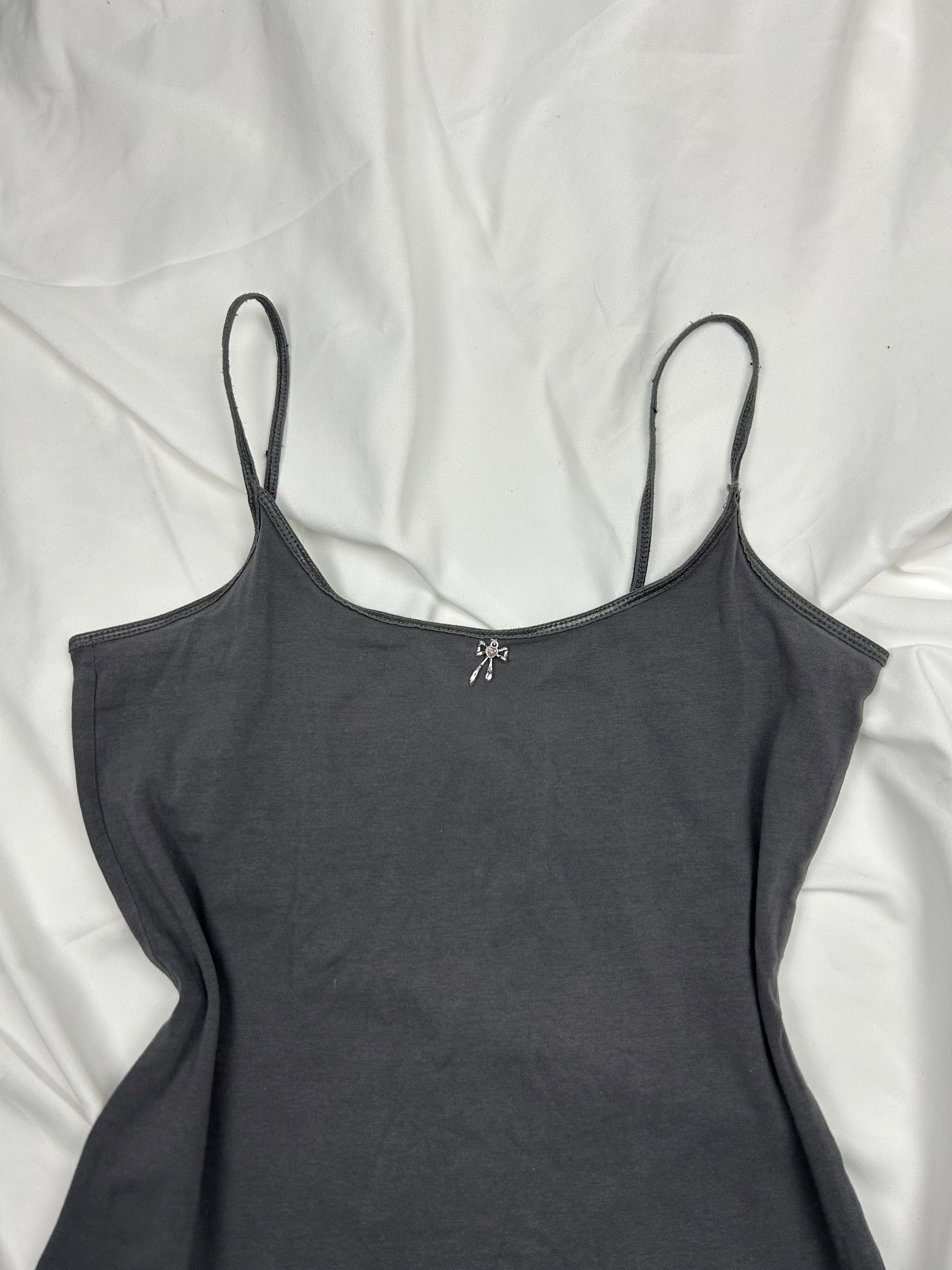 Grey cotton cami top (S/M)