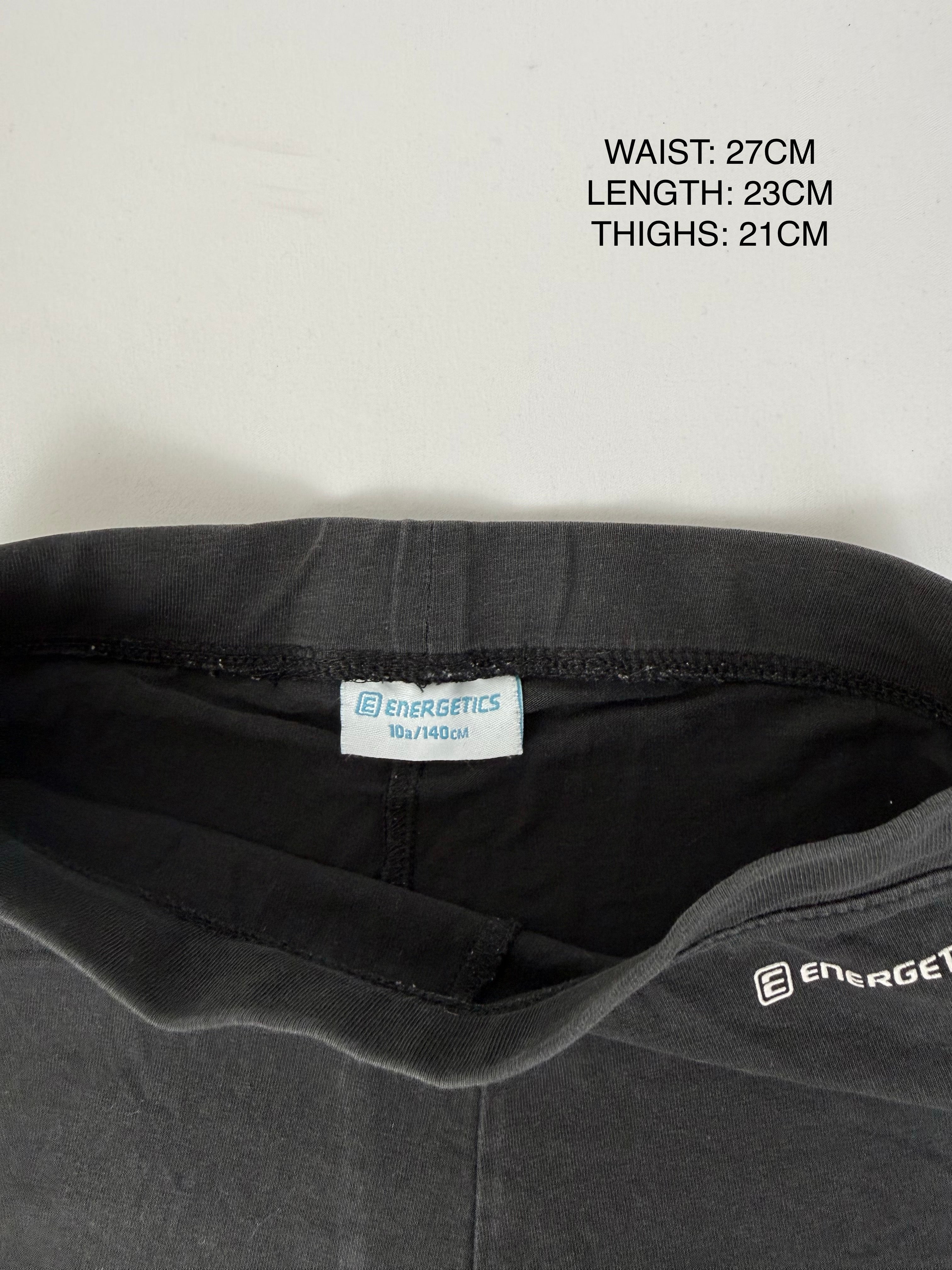 Black activewear mini short (XXS)