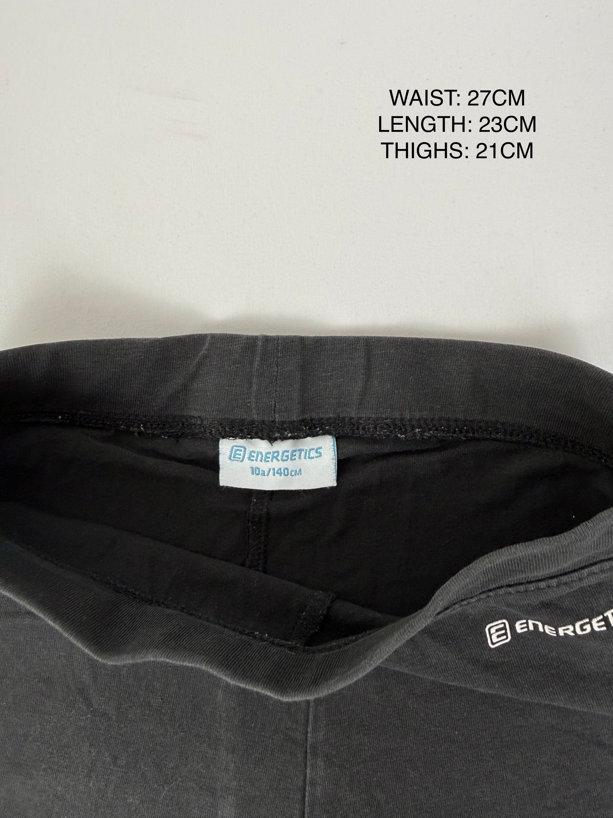 Black activewear mini short (XXS)