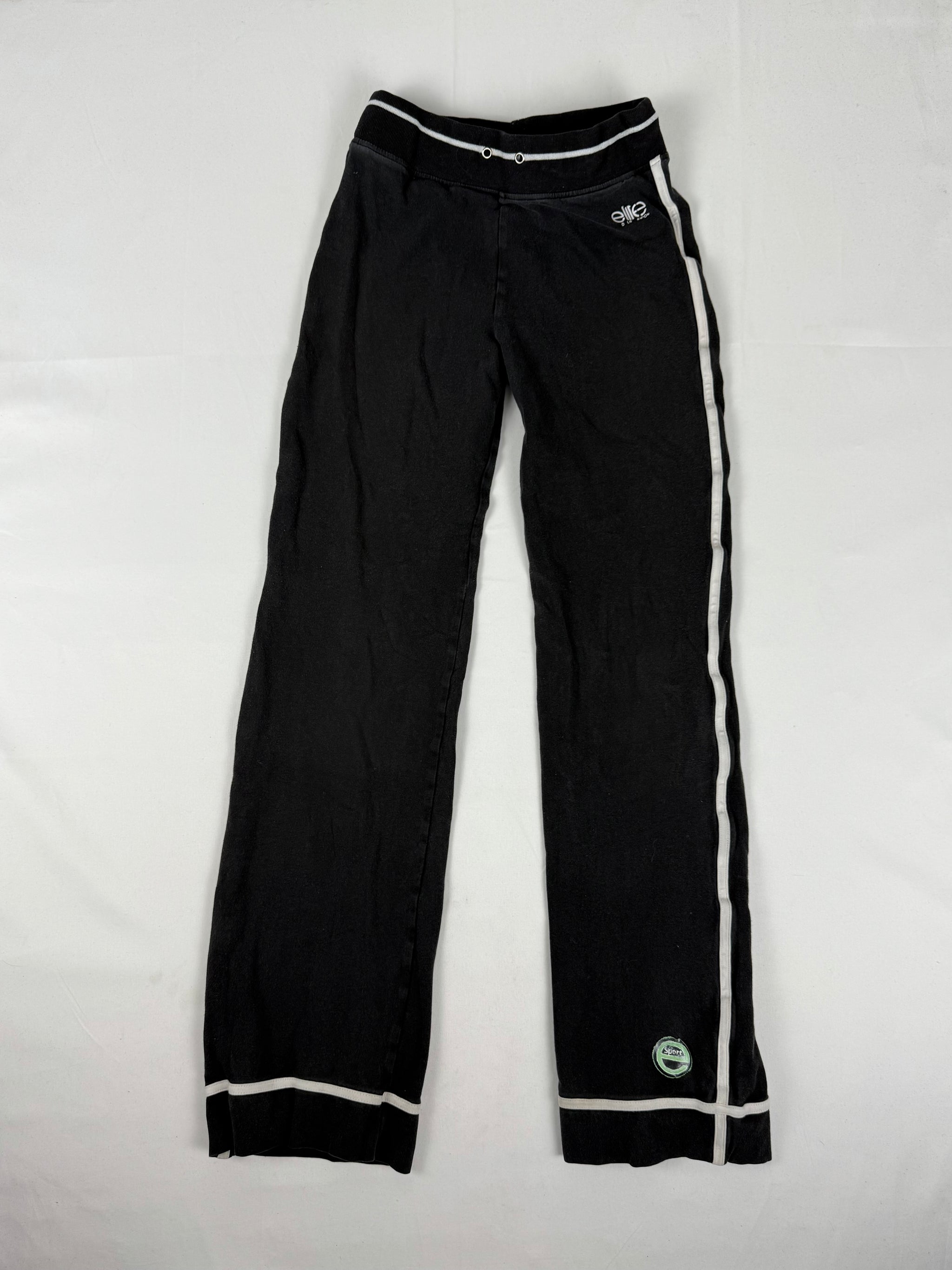Black stretchy low rise gym pants (XS/S)