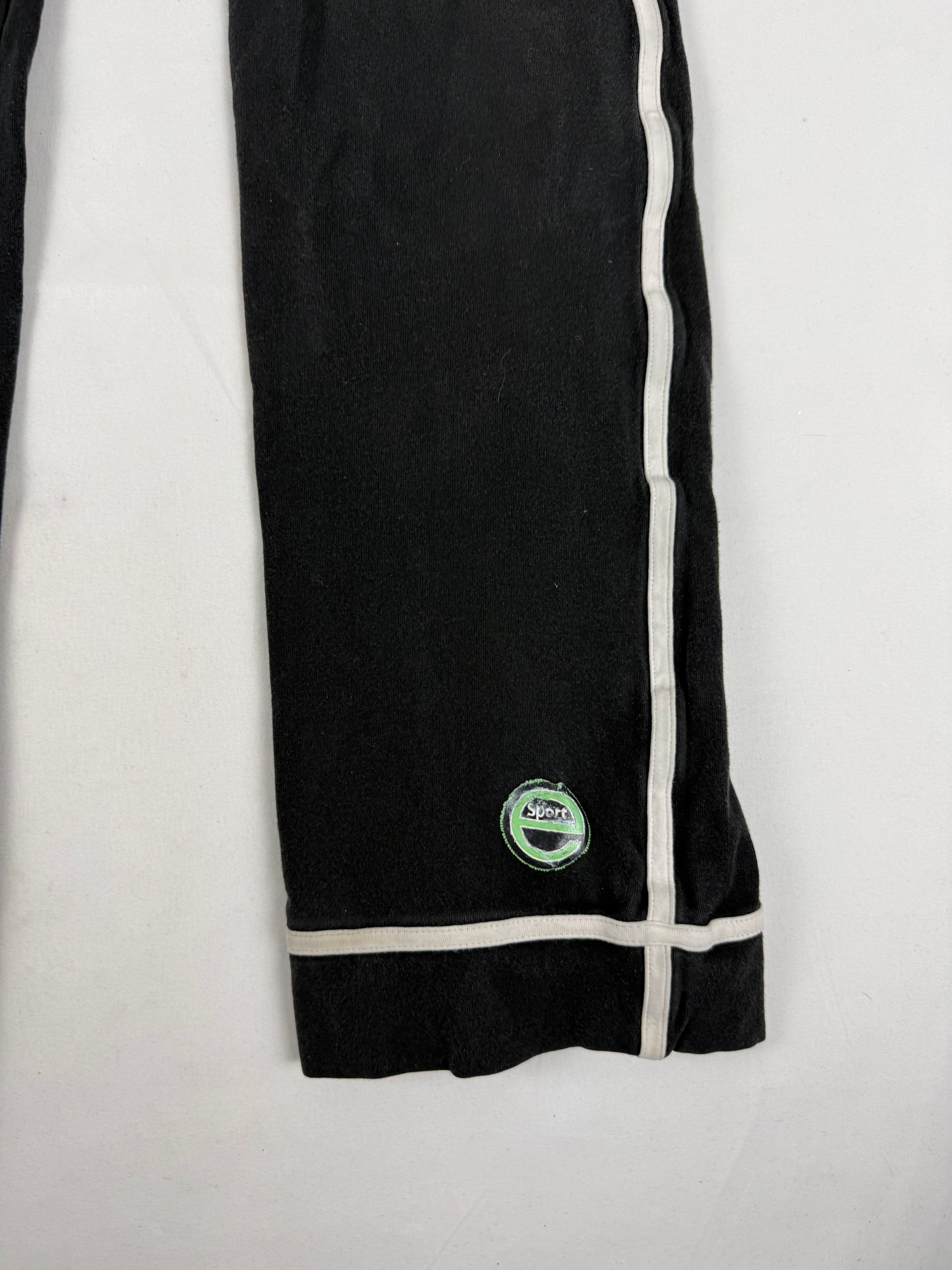 Black stretchy low rise gym pants (XS/S)