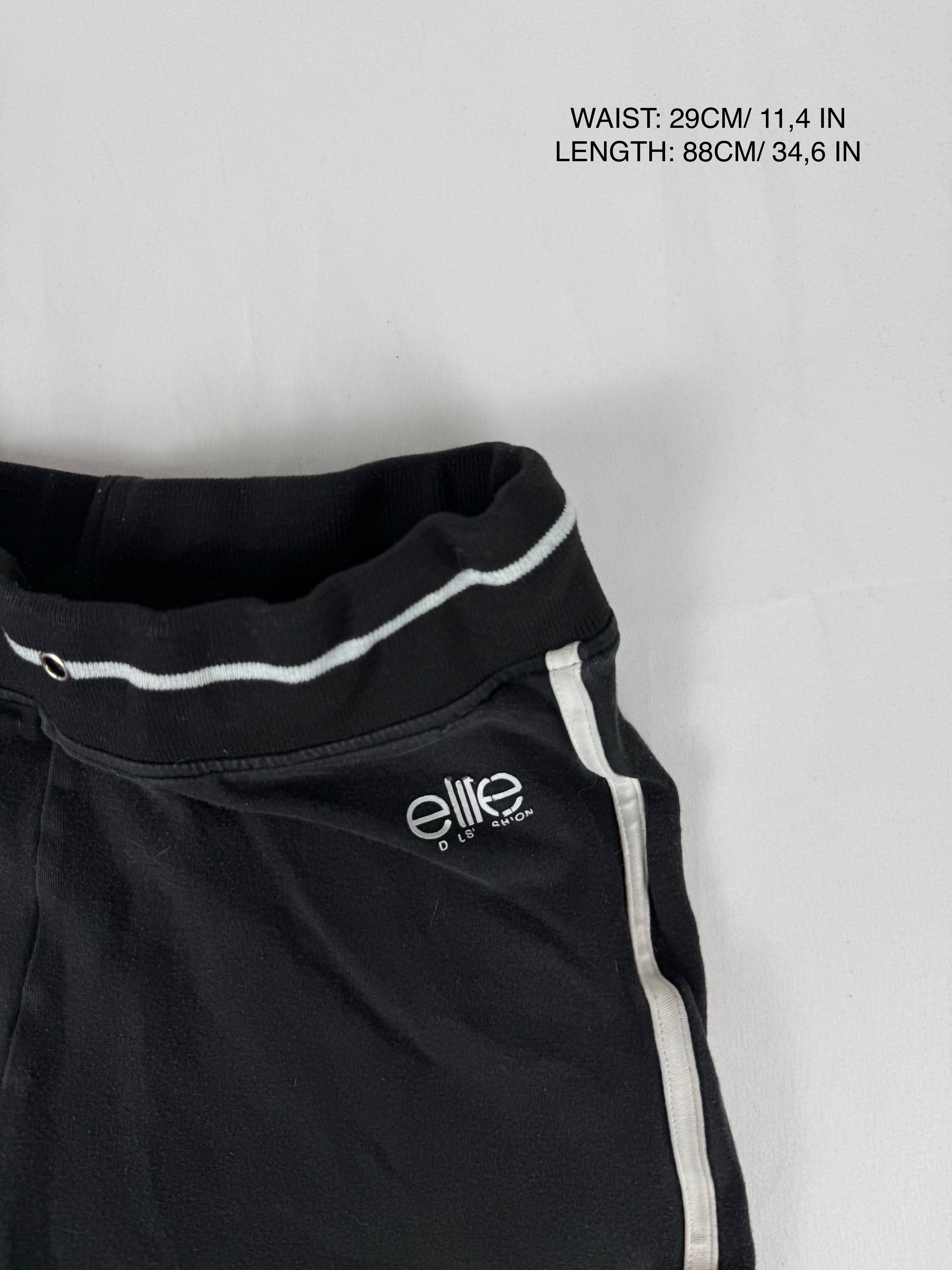 Black stretchy low rise gym pants (XS/S)
