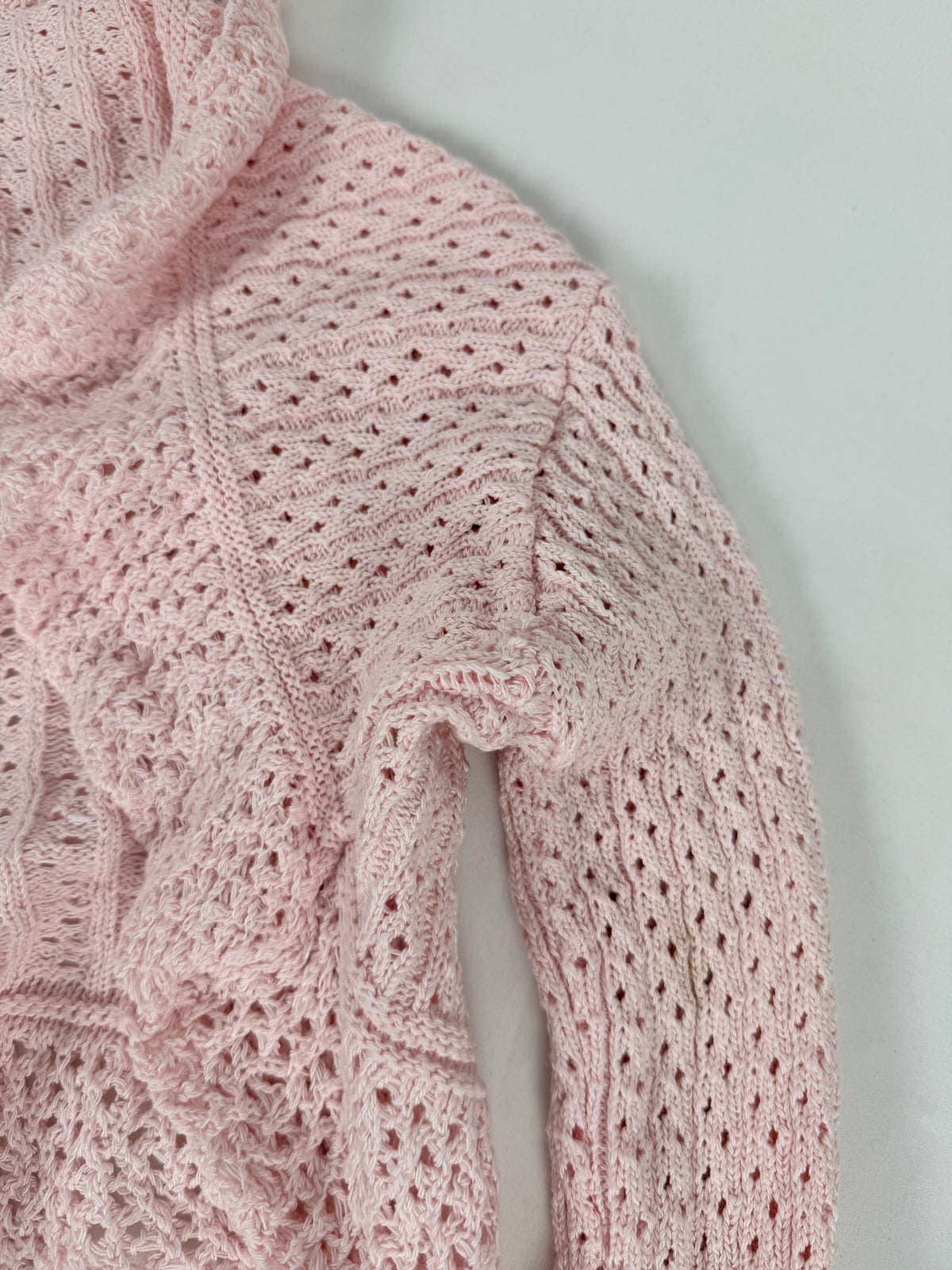 Baby pink crochet bolero + top set (S)