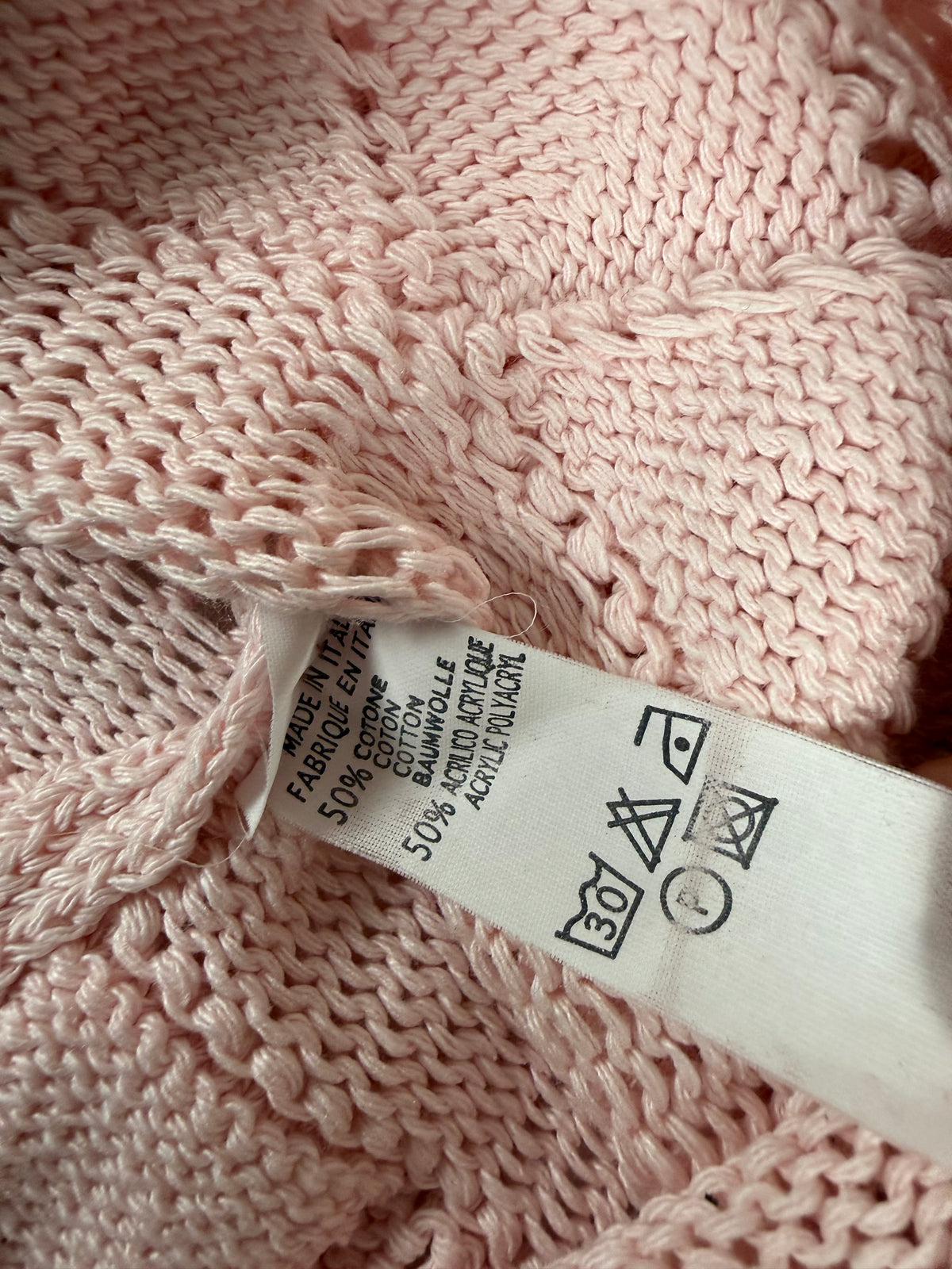 Baby pink crochet bolero + top set (S)