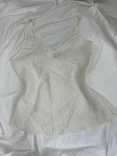 White linen cami top (M/L)