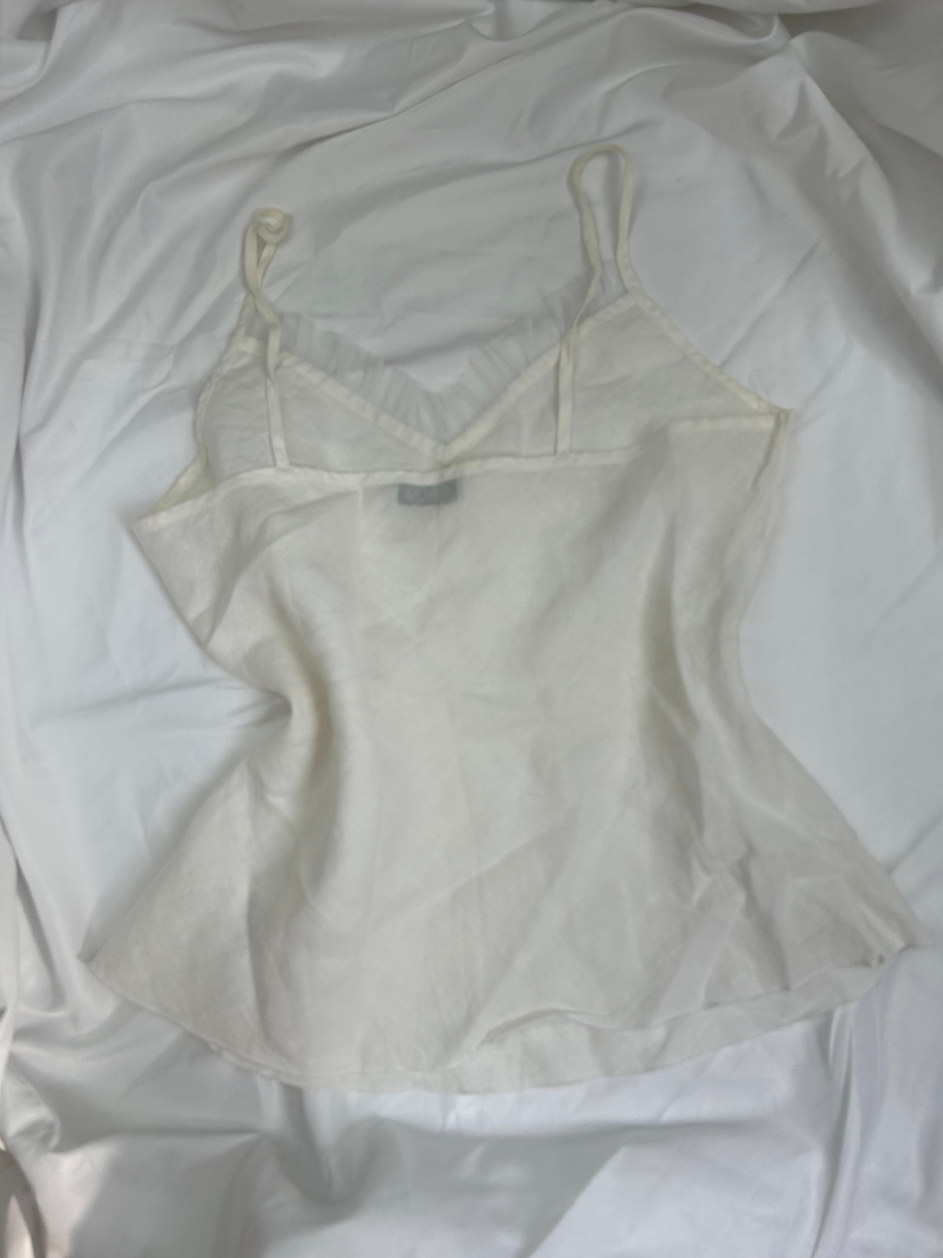 White linen cami top (M/L)