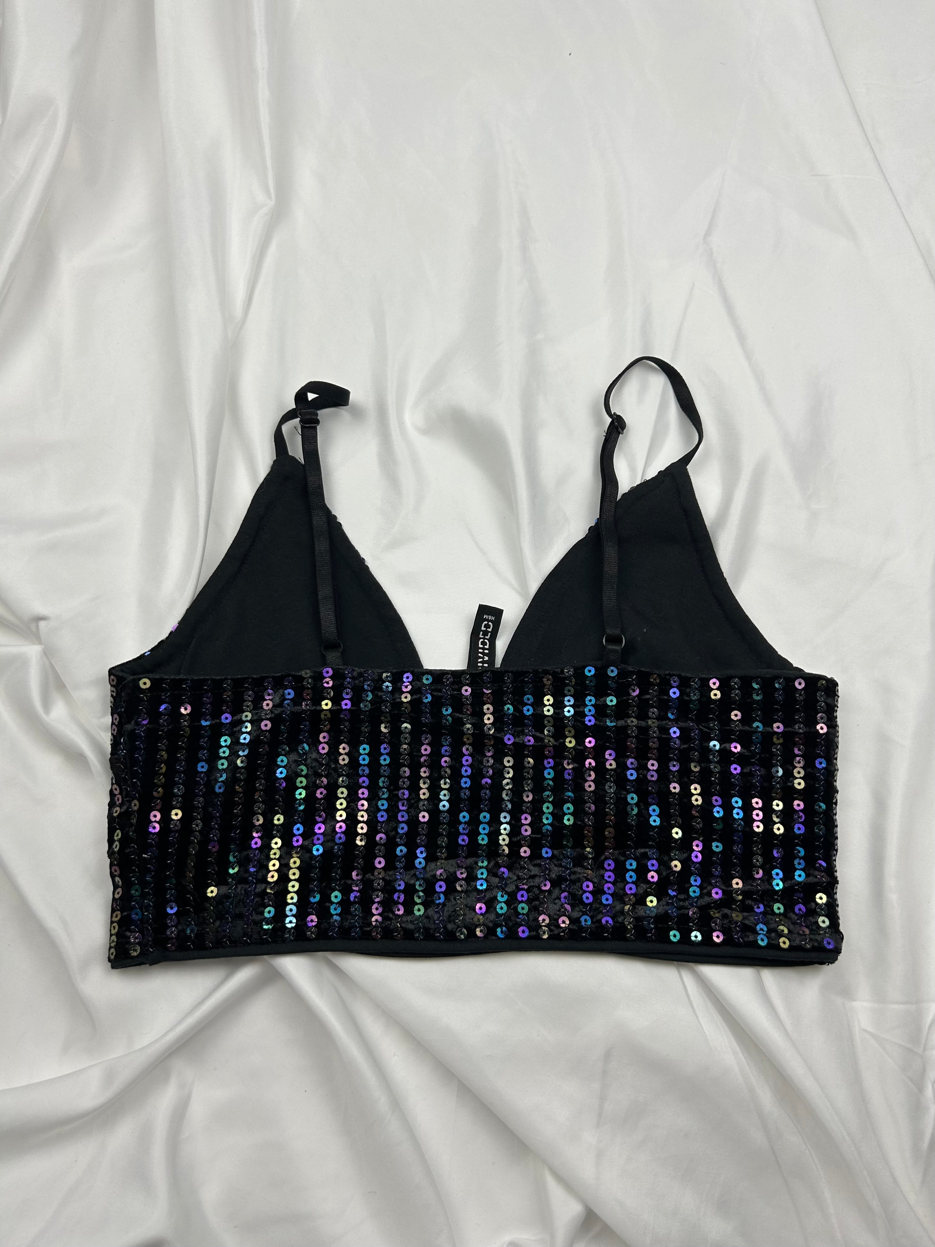 Black sequins cami top (S/M)