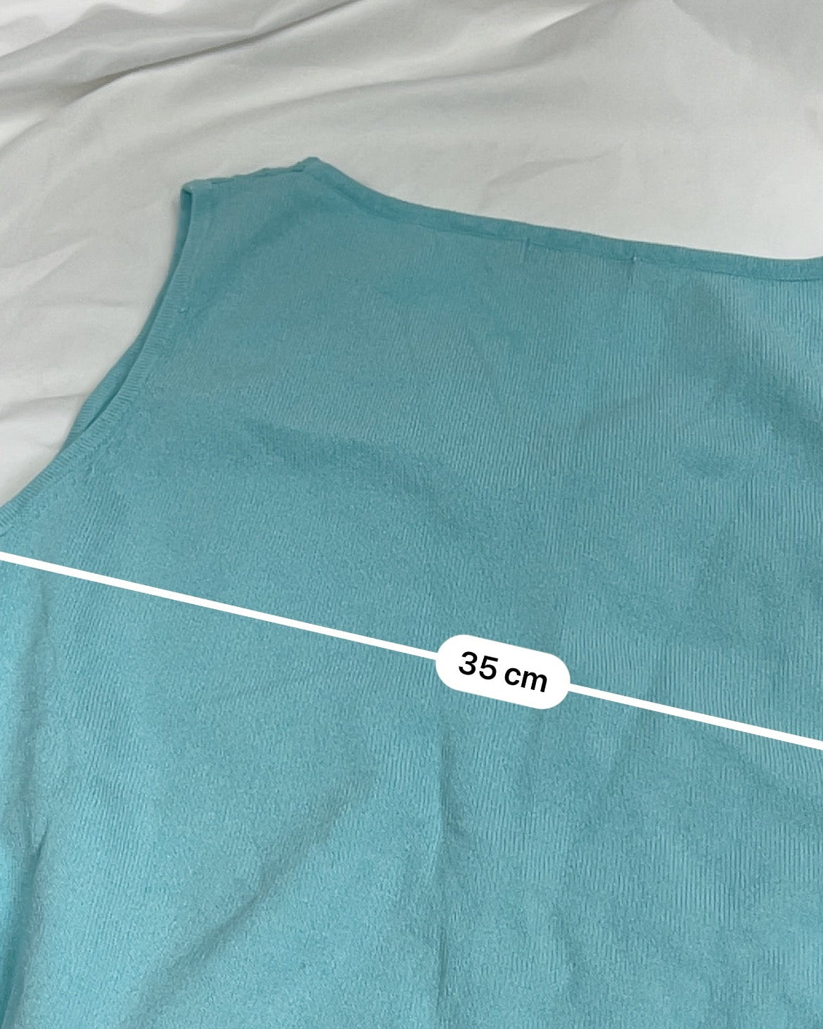 Blue knitted top (M)