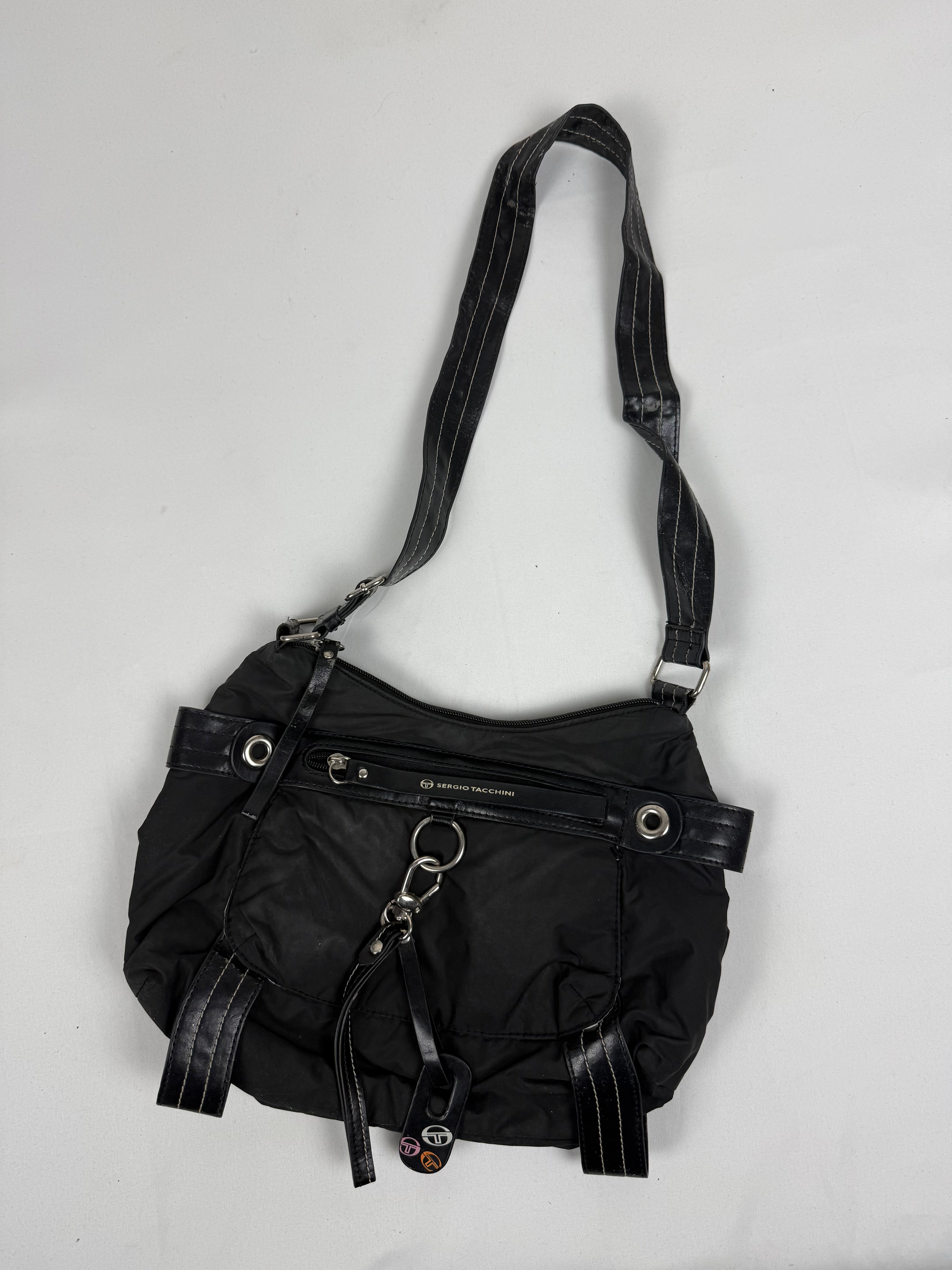 Black besace crossbody bag (30x27cm)