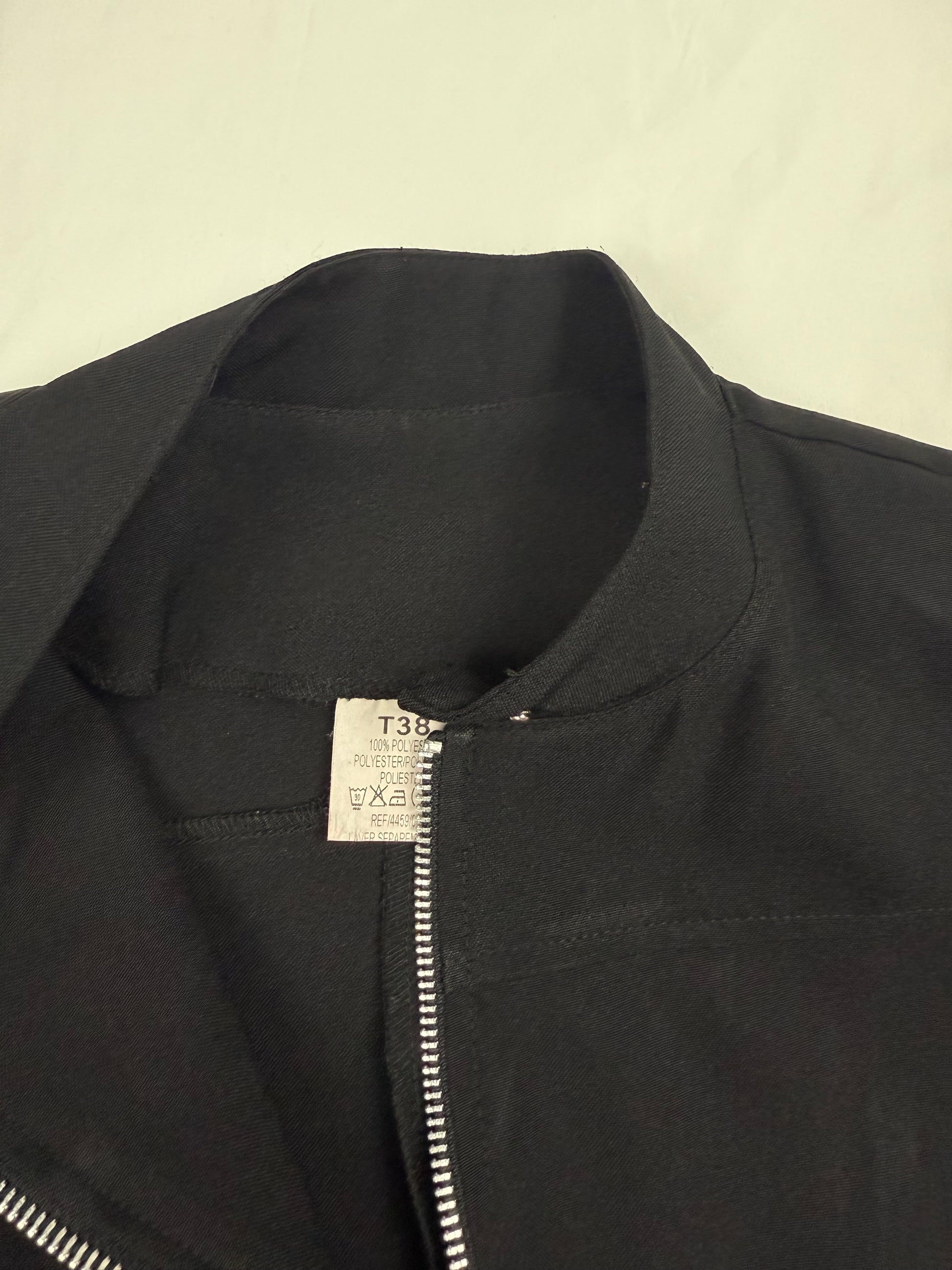 Black zip up office siren jacket (M)