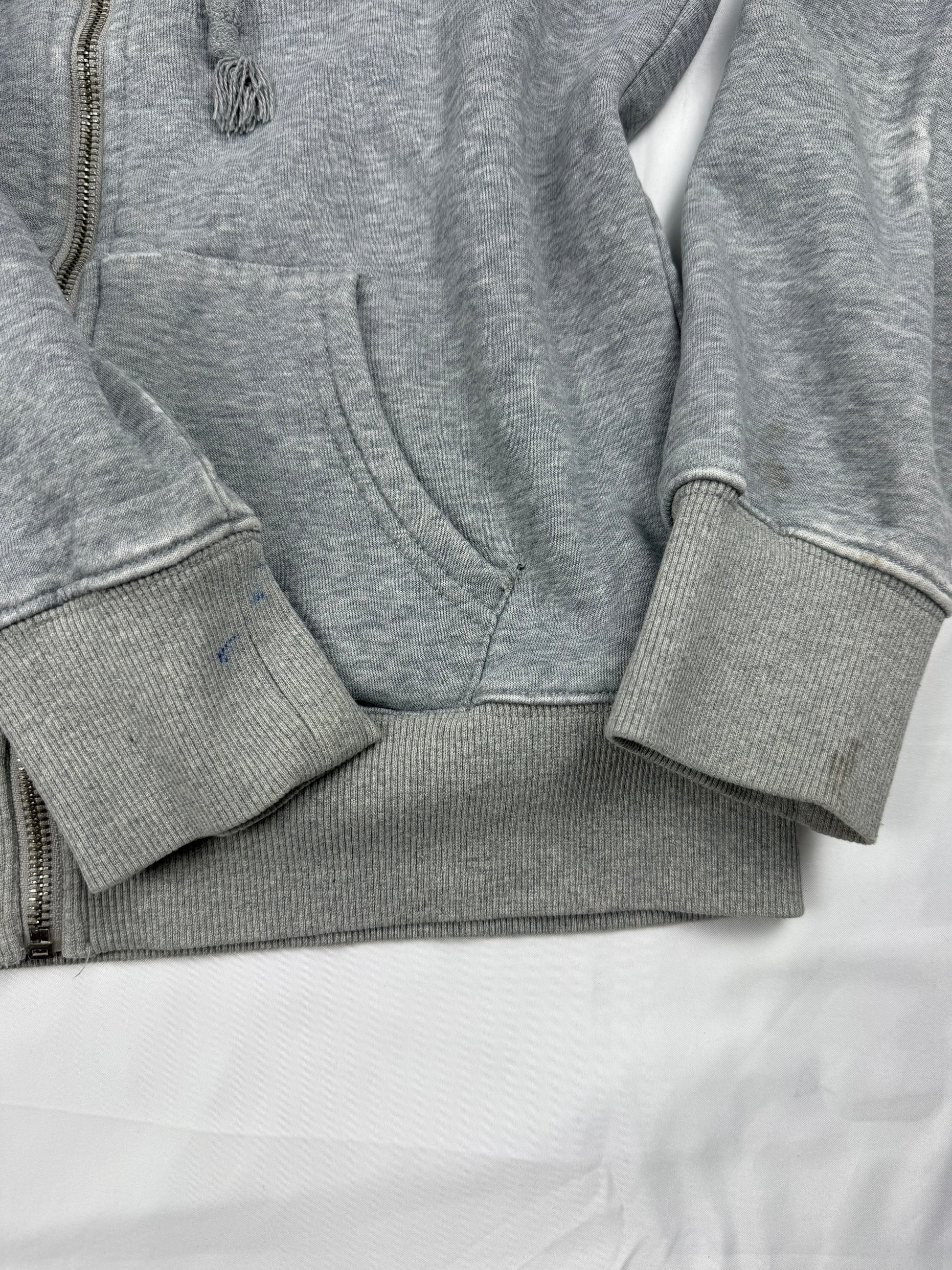 Grey zip up hoodie  (S/M)