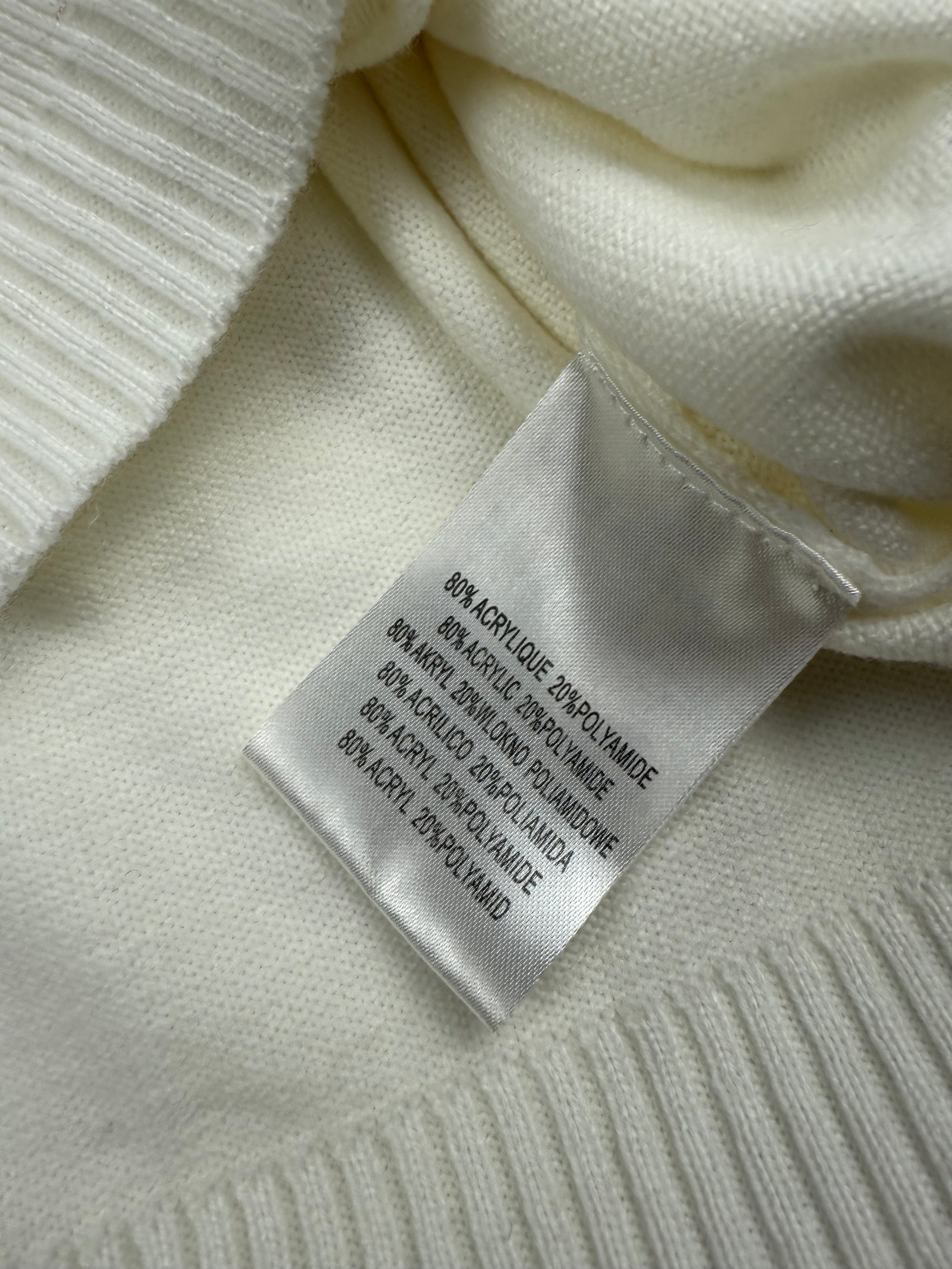 White stretchy buckle belt bolero jumper (M)