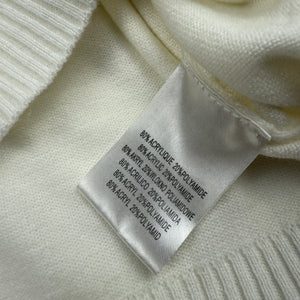 White stretchy buckle belt bolero jumper (M)