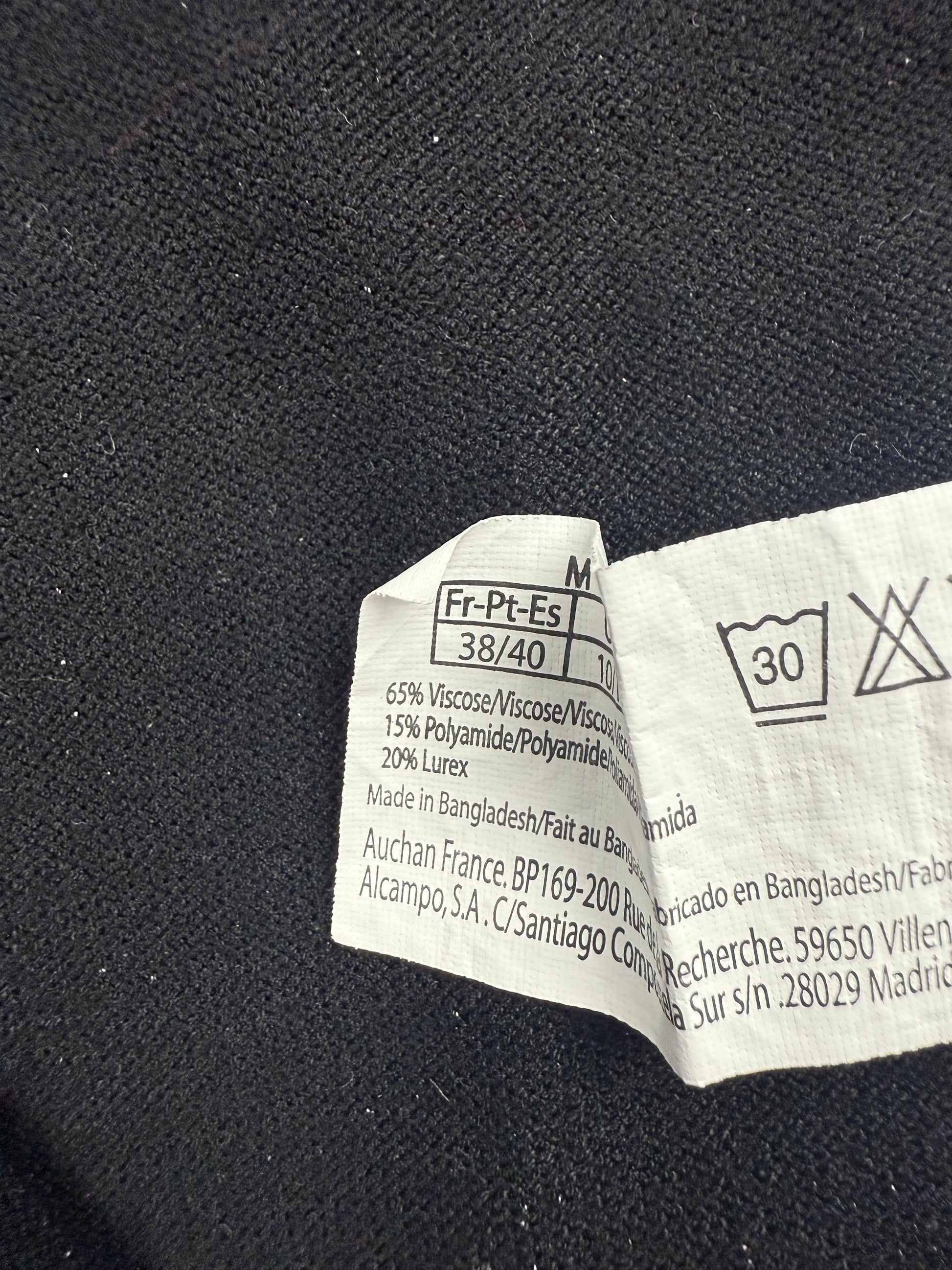 Black shinning tie up cardigan top (S/M)