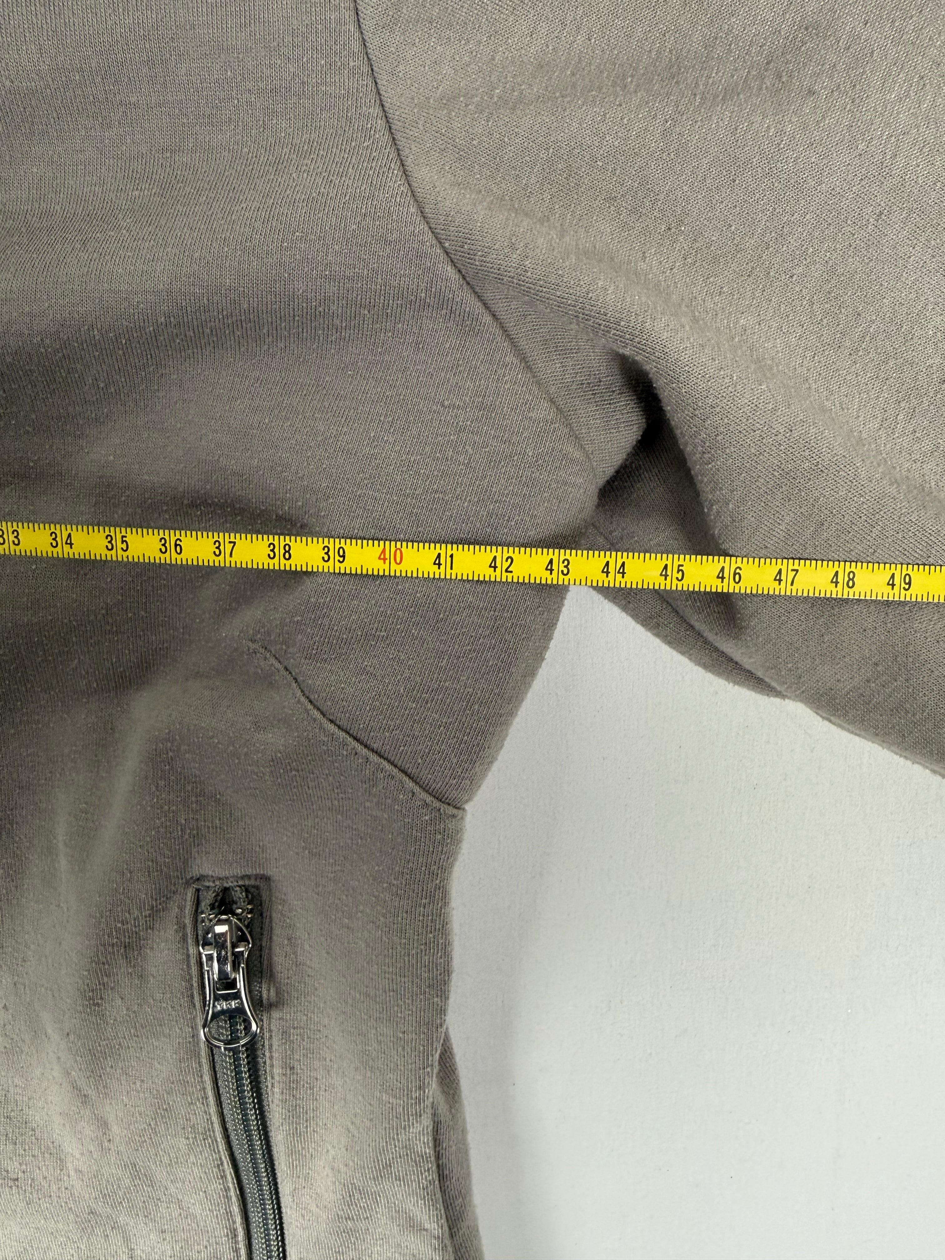 Khaki zip up inside fleece sweatshirt (M)