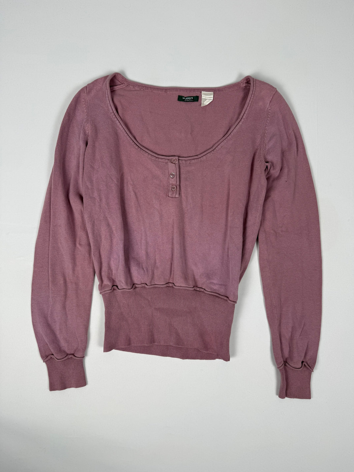 Pink cotton tight fit jumper (L)