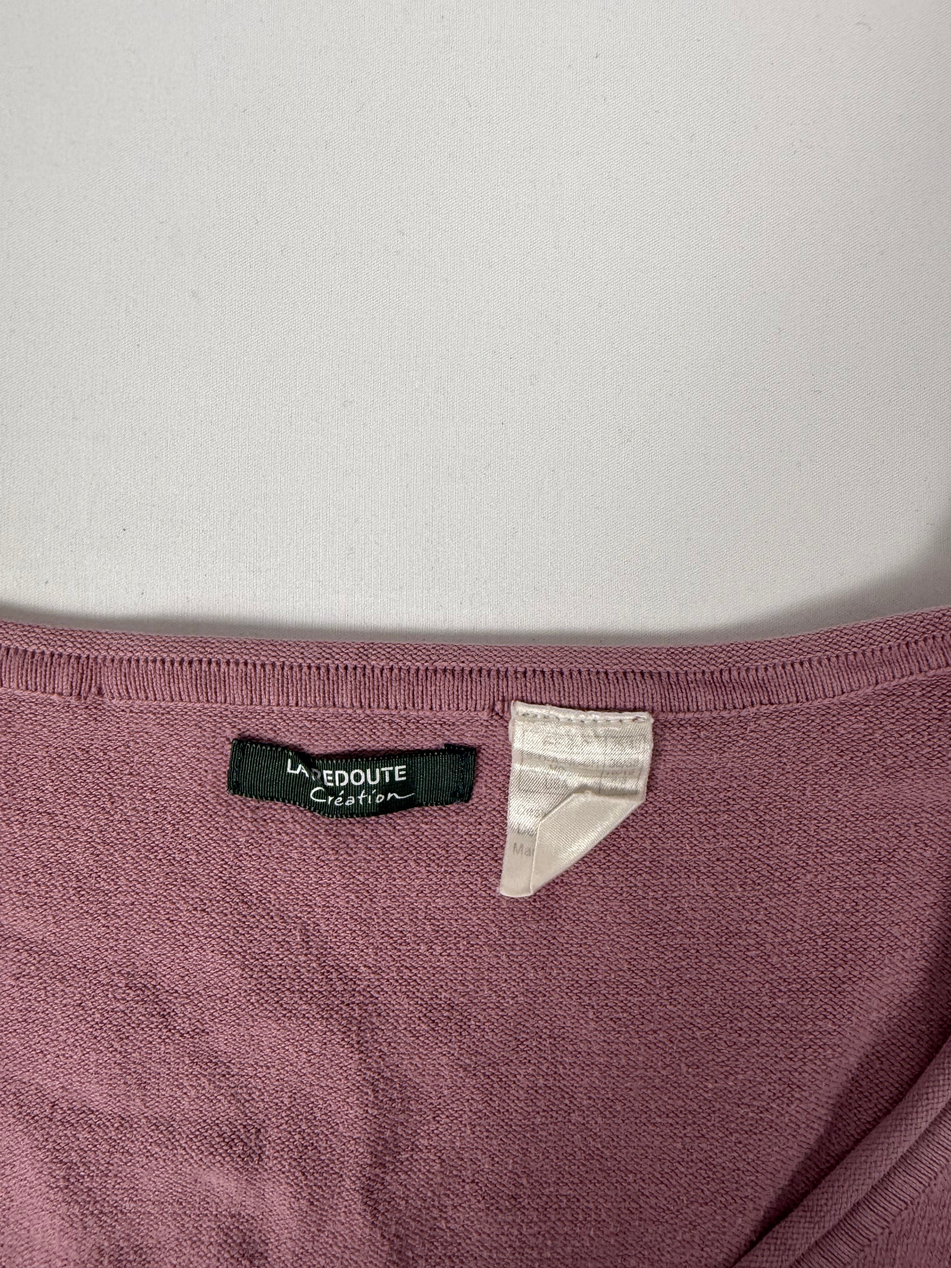 Pink cotton tight fit jumper (L)