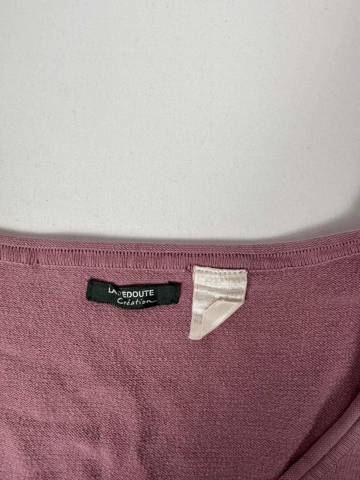 Pink cotton tight fit jumper (L)