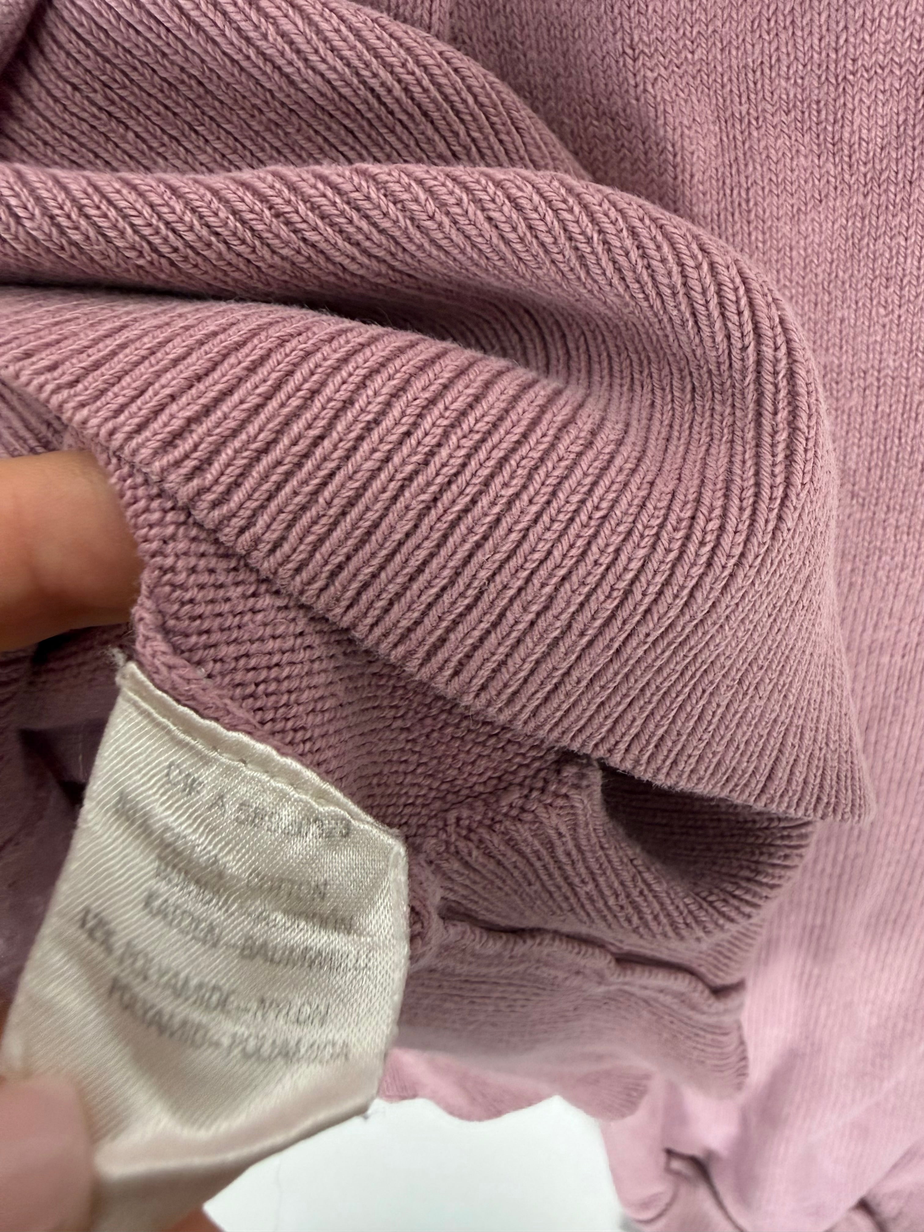 Pink cotton tight fit jumper (L)