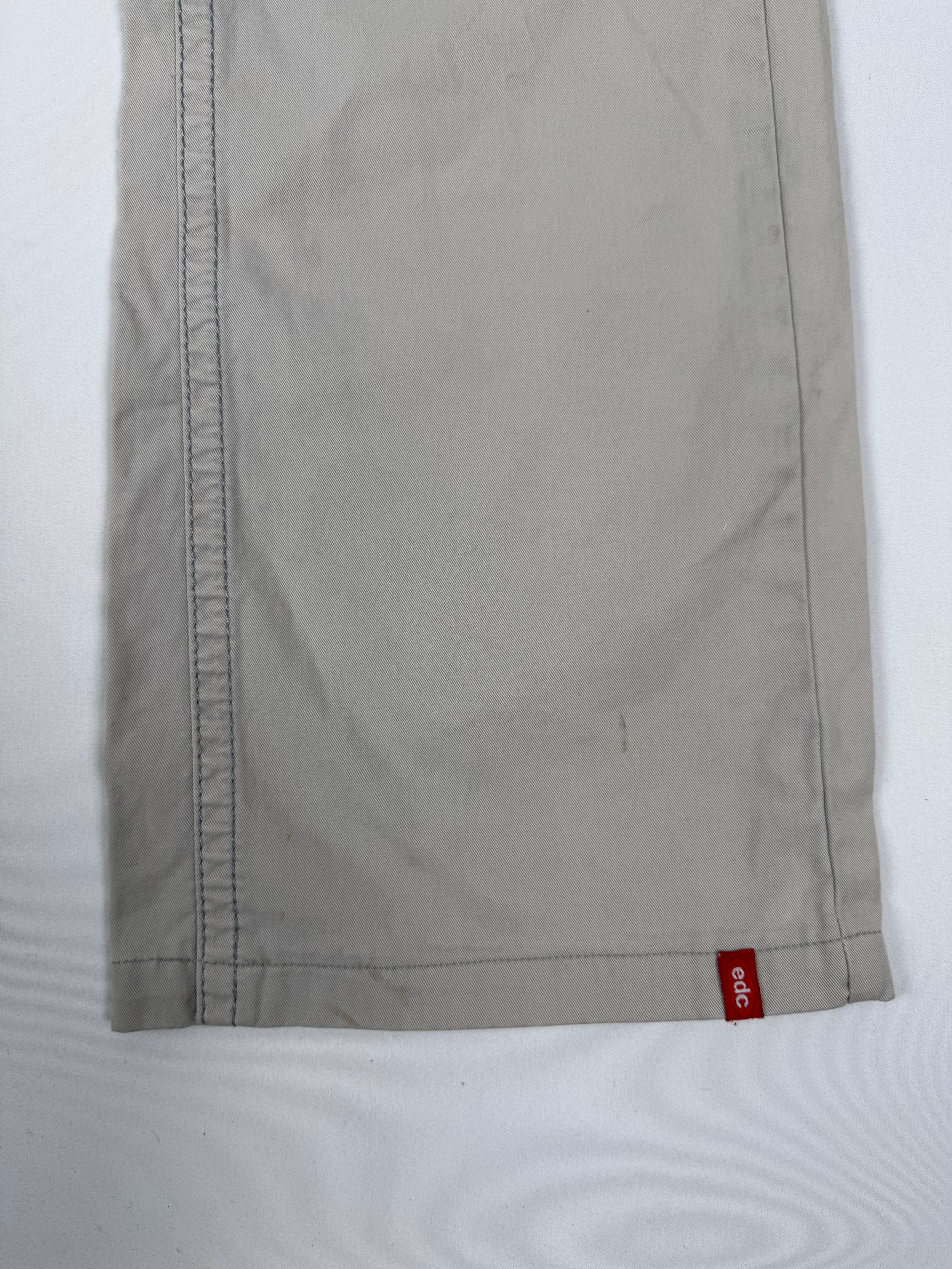Grey low rise baggy pants (M)