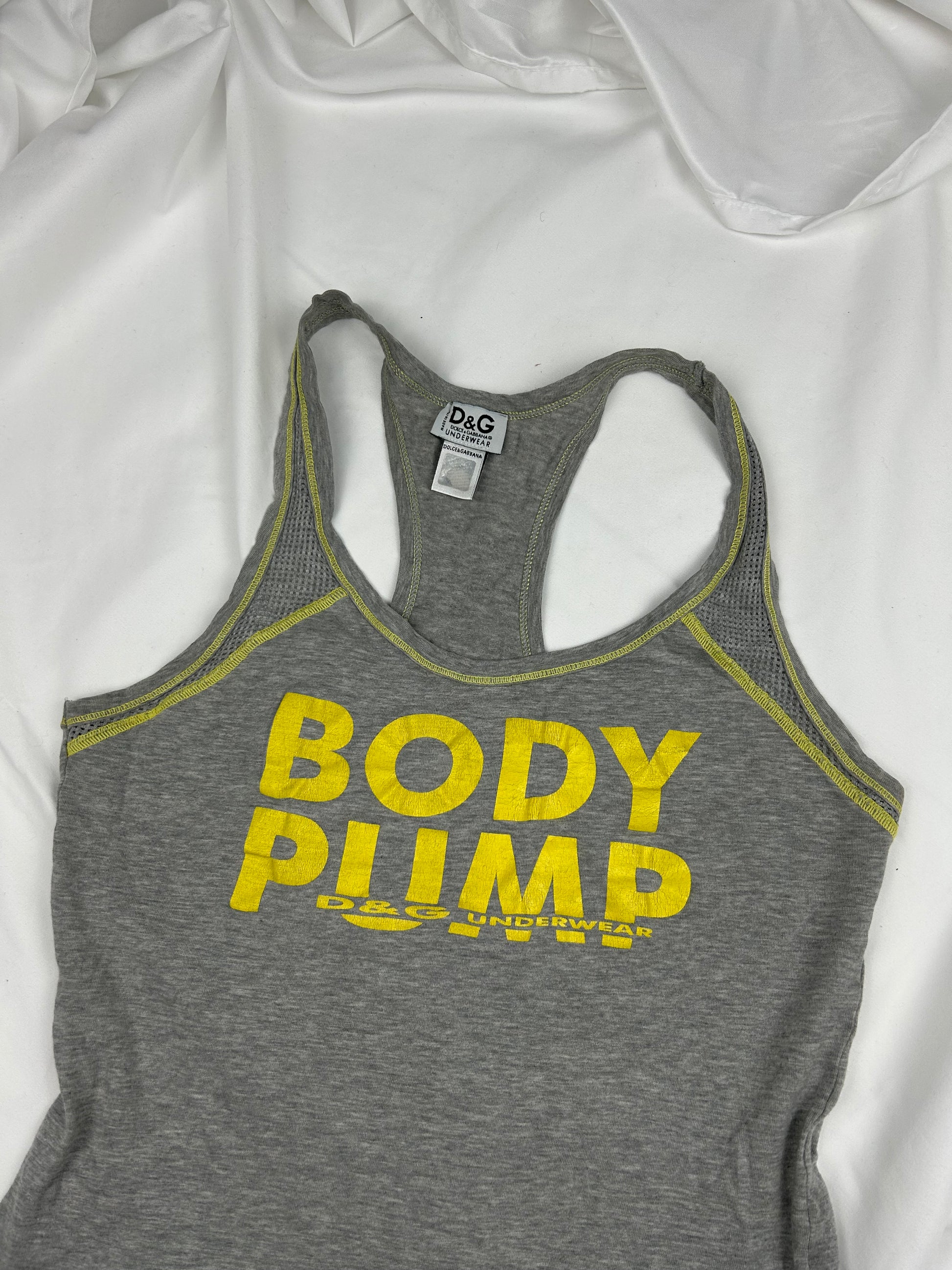 Grey logo cotton tank top (M/L)