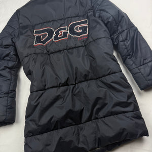 Black spell out logo puffer jacket (XS)