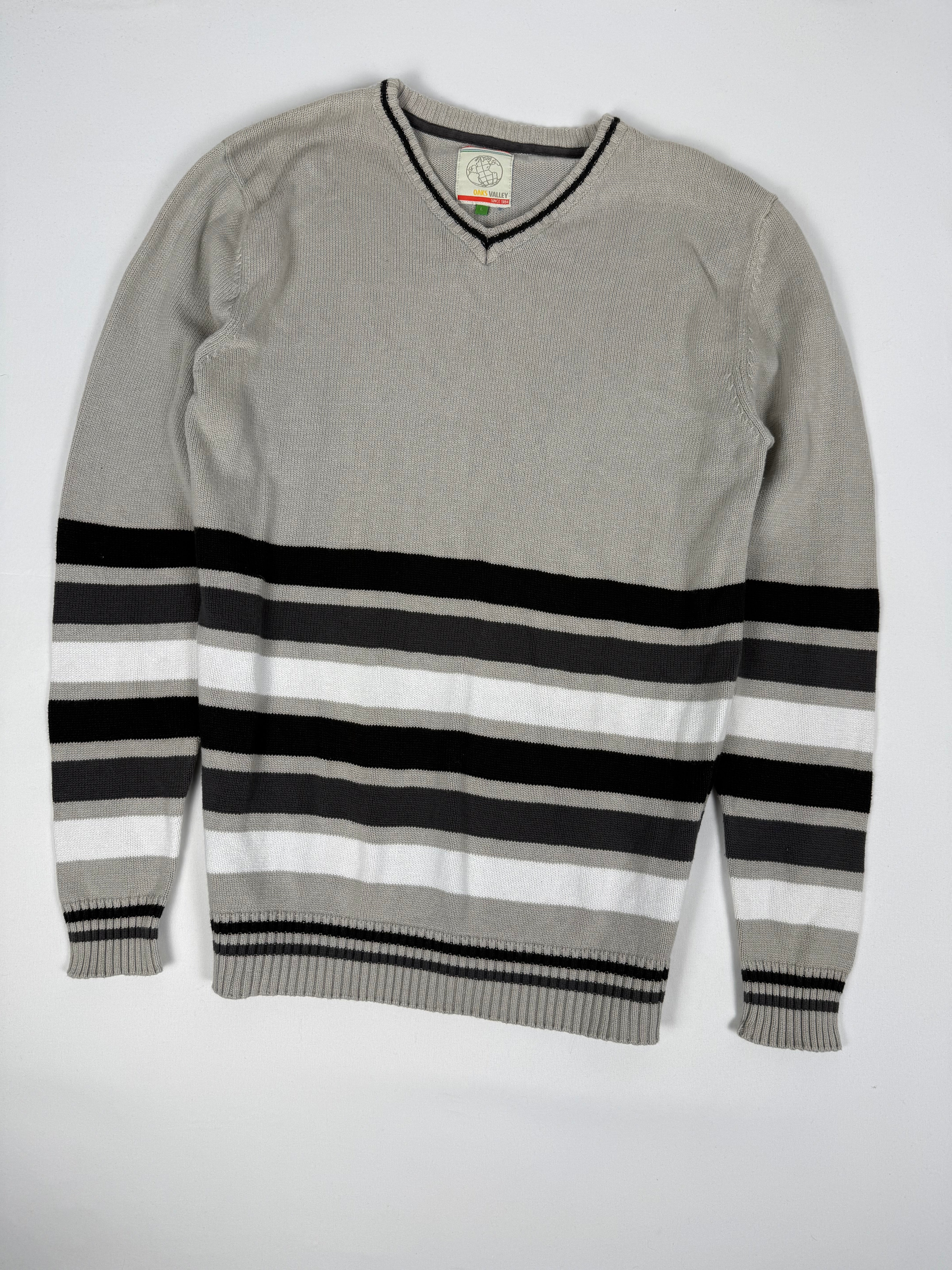 Beige V neck 100% cotton jumper (XL)
