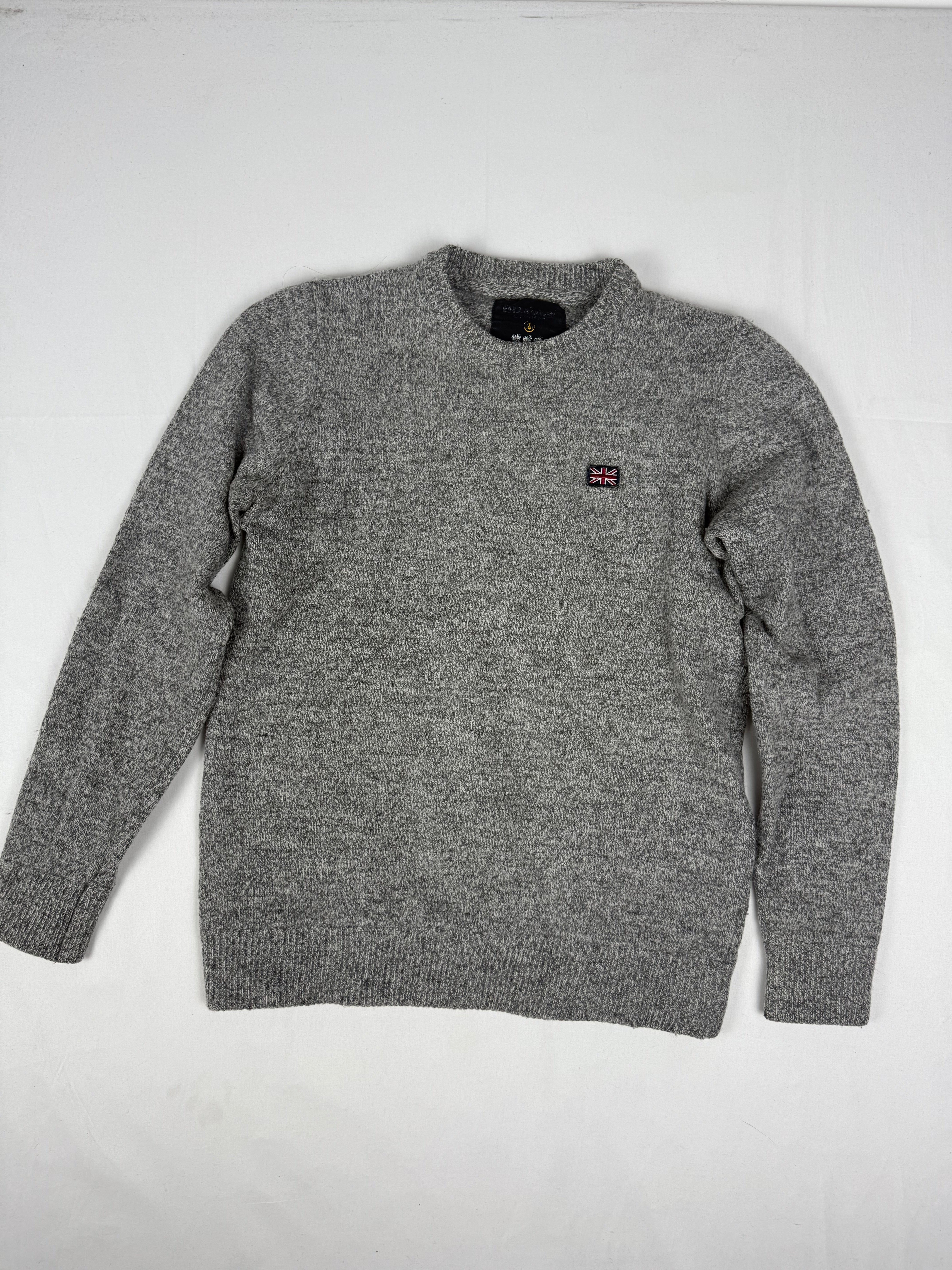 Grey wool jumper (S)