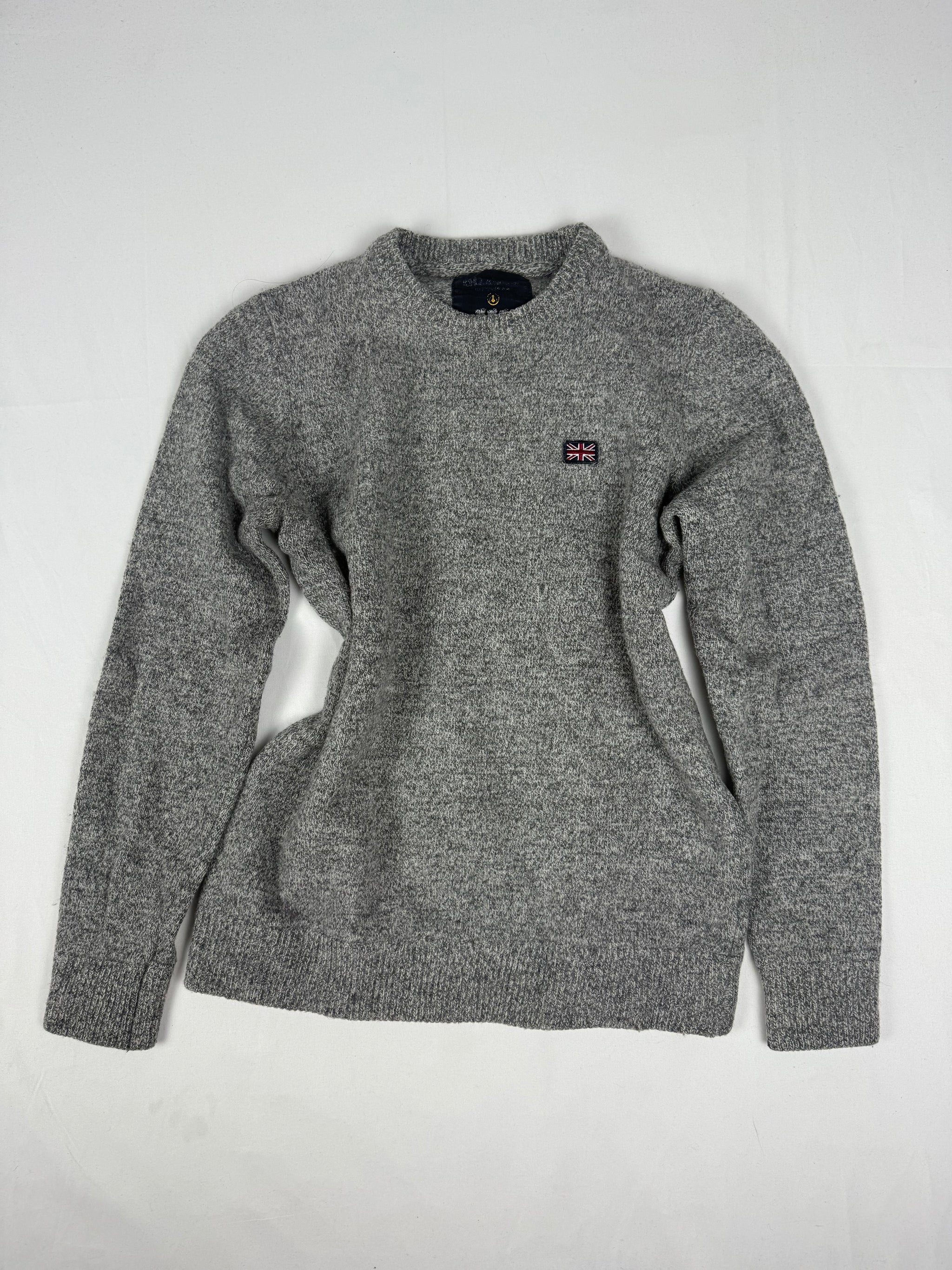 Grey wool jumper (S)