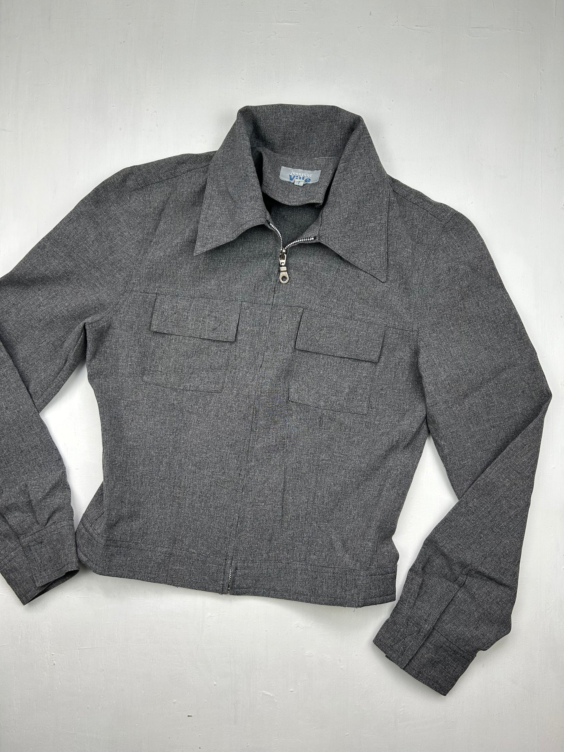 Grey office blazer jacket (S)