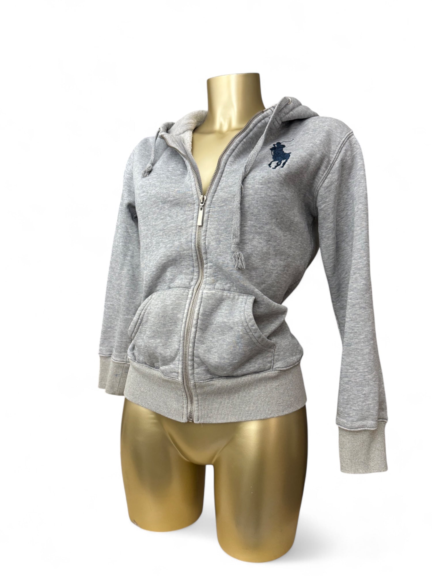 Grey zip up hoodie  (S/M)