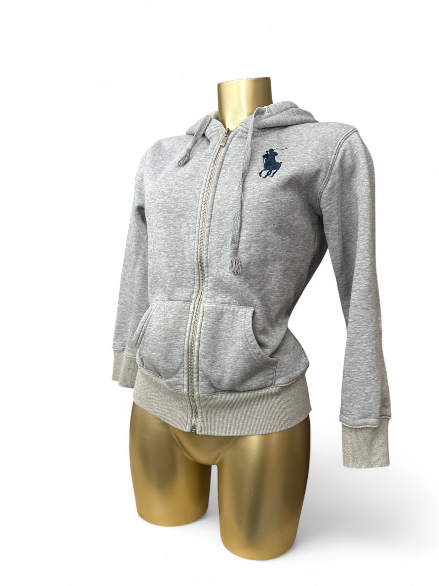 Grey zip up hoodie  (S/M)