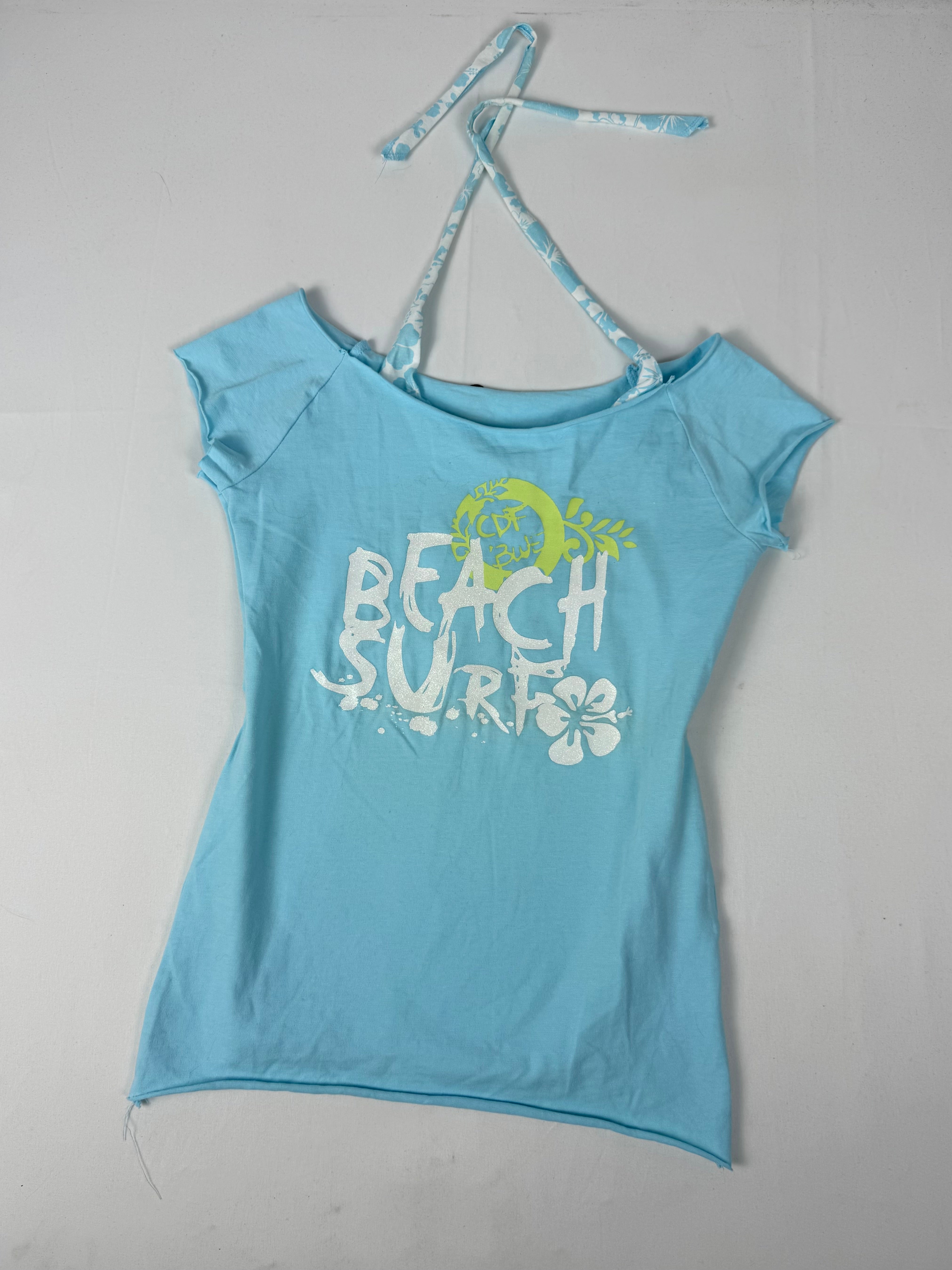 Blue graphic 100% cotton tee (S)