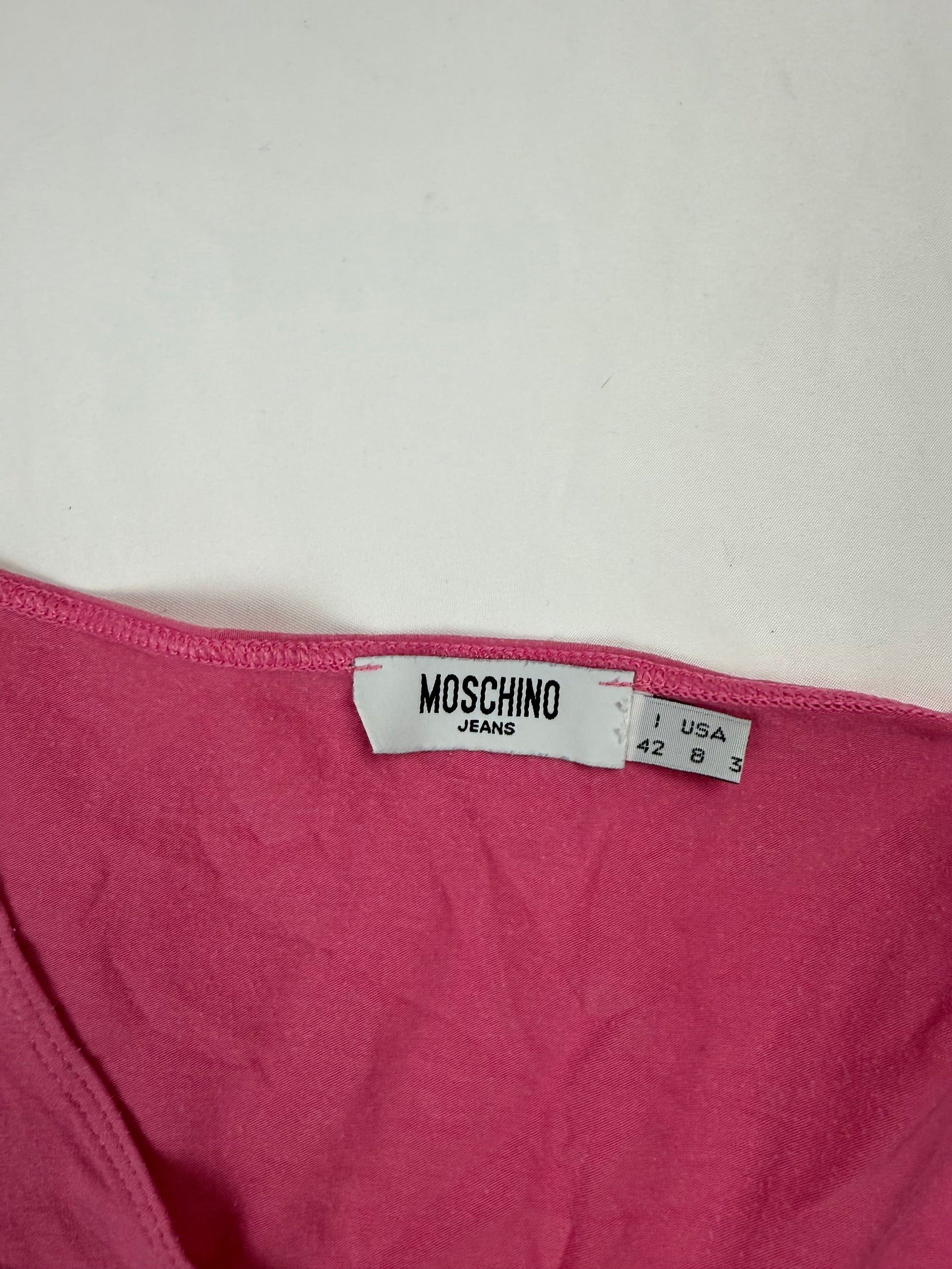 Pink belt buckles tee (S/M)