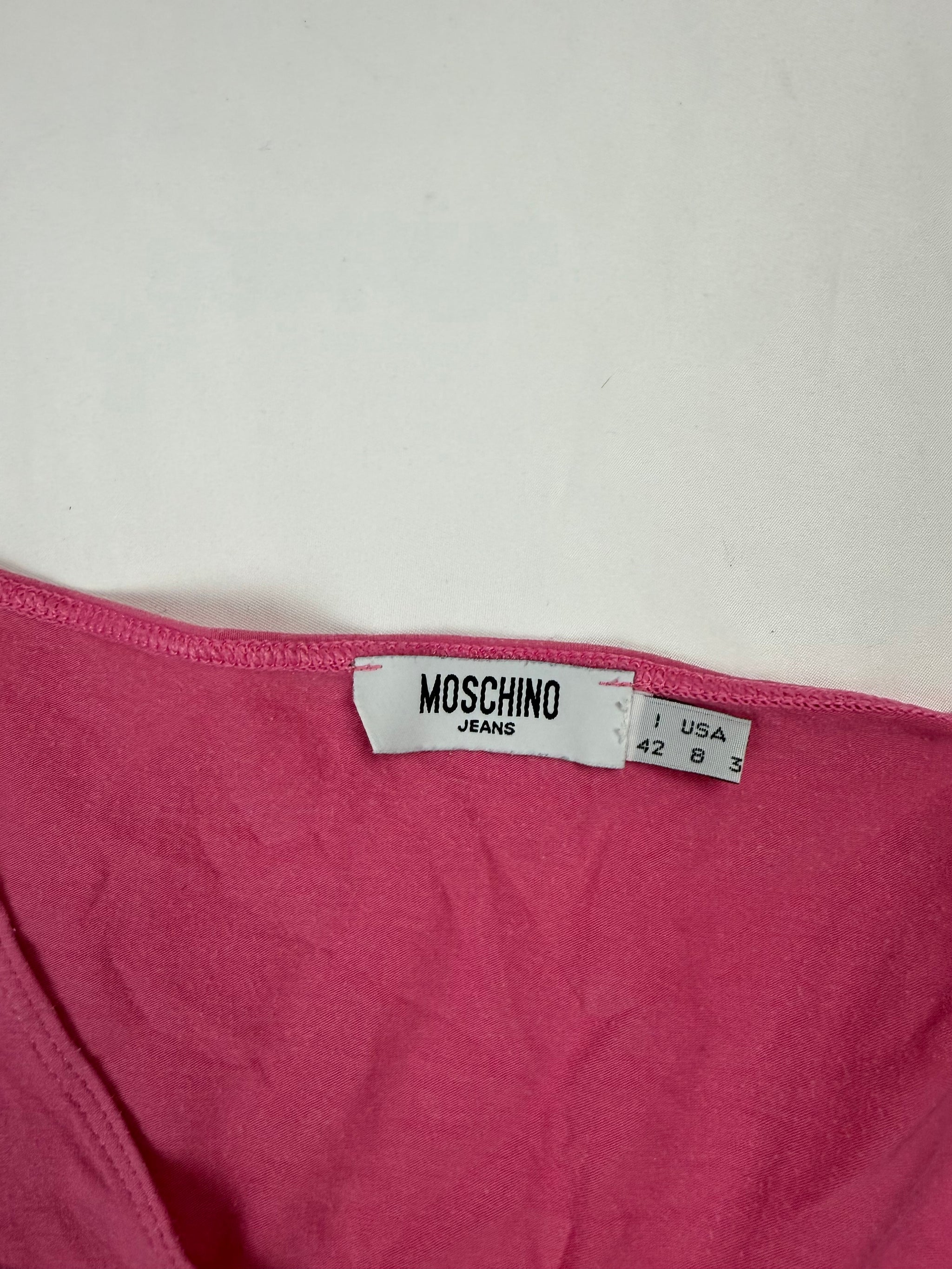 Pink belt buckles tee (S/M)