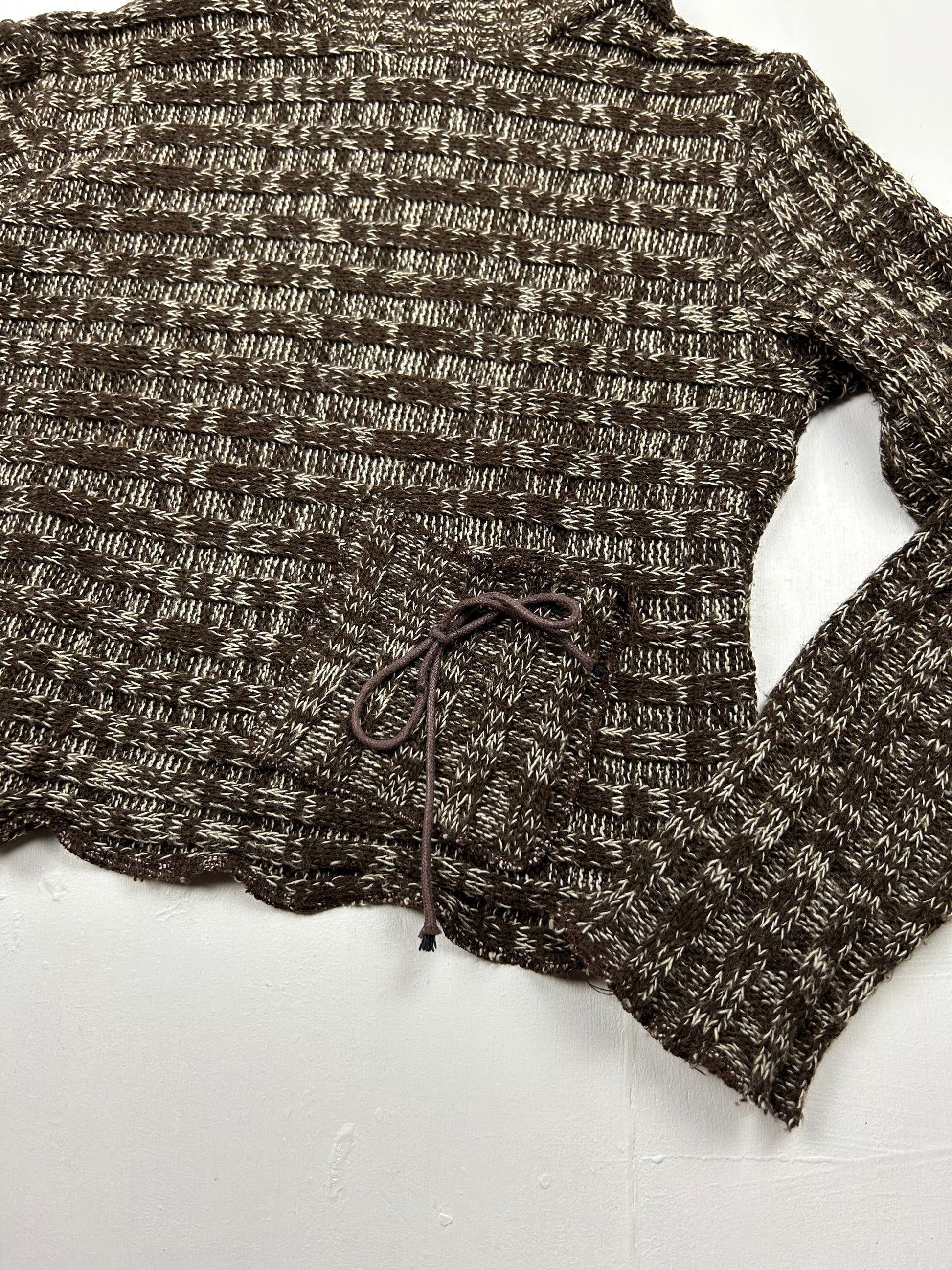 Brown turtleneck crop jumper (S/M)