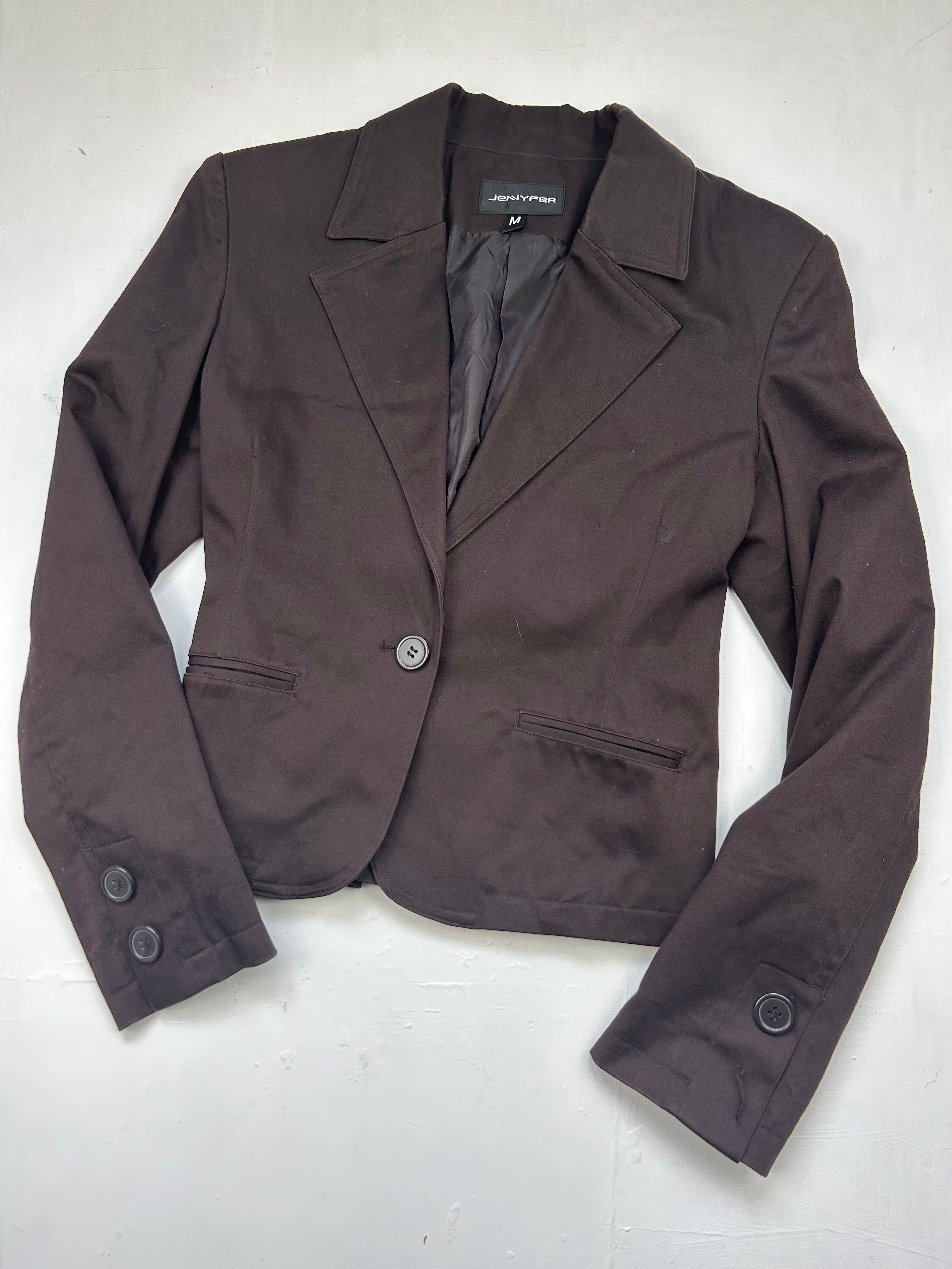 Brown office blazer jacket (S/M)